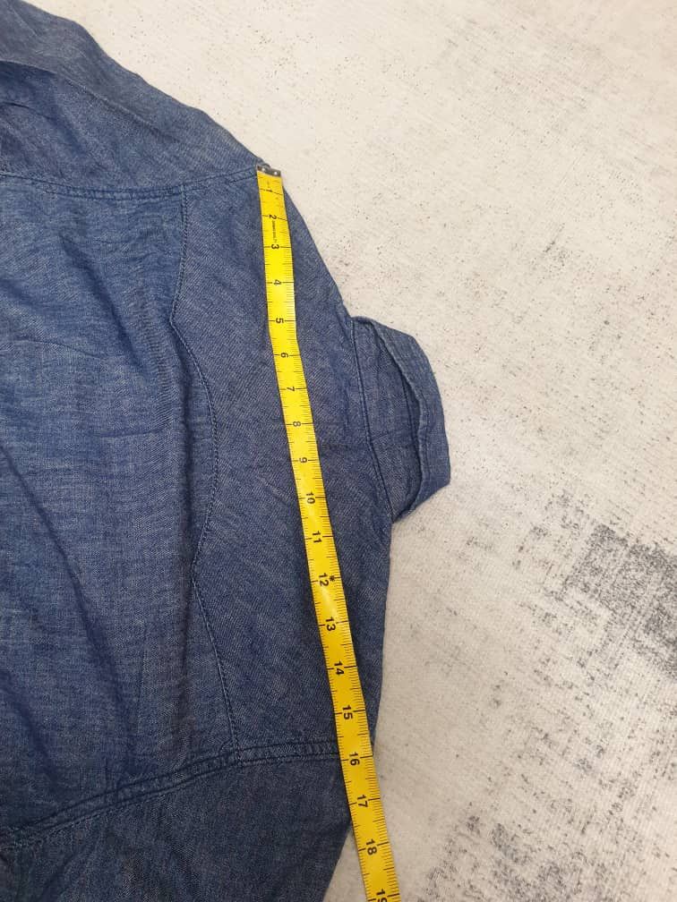 Japanese Brand Nano universe blue japan band 3 quater western chambray Size US S / EU 44-46 / 1 - 7 Thumbnail