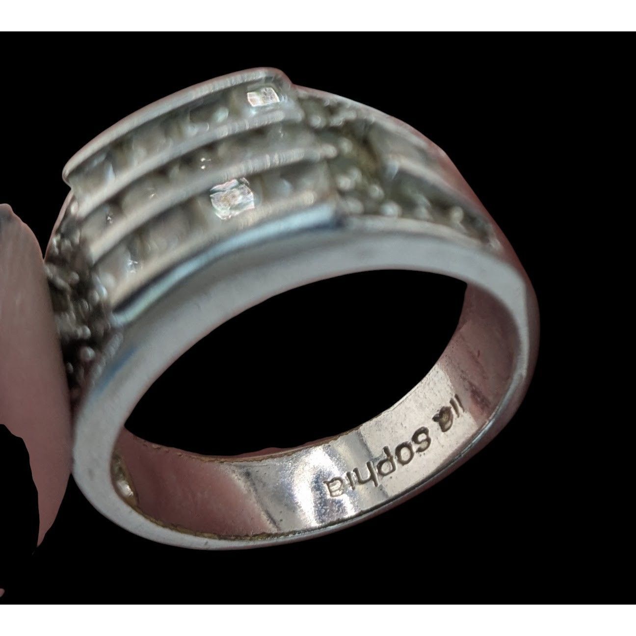 Other Lia Sophia Grandeur Ring Size 8 With Clear Crystals & Silver Size ONE SIZE - 3 Thumbnail