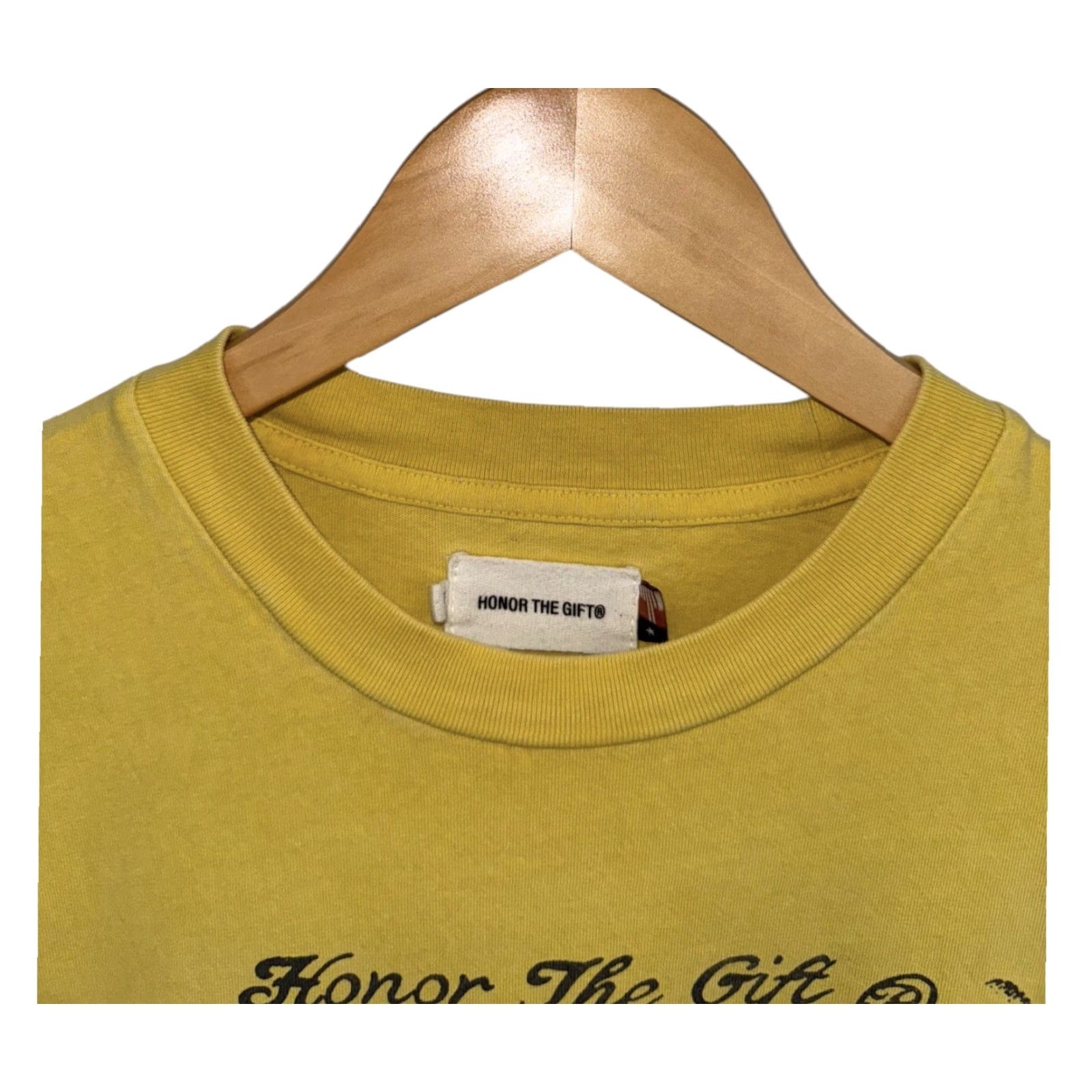 Honor the Gift HONOR THE GIFT Vintage T-Shirt Sz M Mustard Yellow Mens Tee Shirt RARE Swap Meet Yellow 90s Merch Size US M / EU 48-50 / 2 - 6 Thumbnail