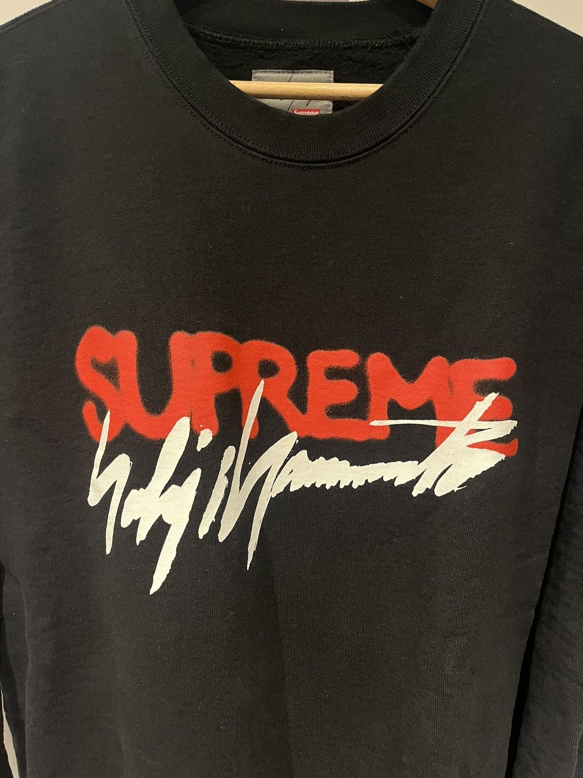 Supreme Supreme x Yohji Yamamoto Crewneck Black | Grailed