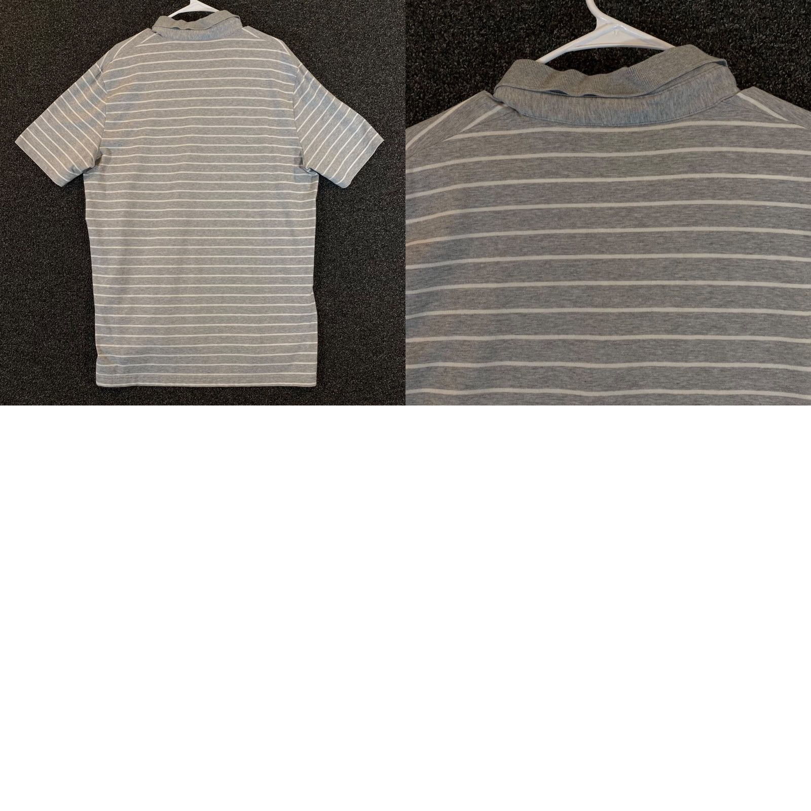Polo Ralph Lauren VINTAGE Polo Ralph Lauren Polo Shirt Men Large Performance Golf Wicking Gray White Size US L / EU 52-54 / 3 - 8 Thumbnail