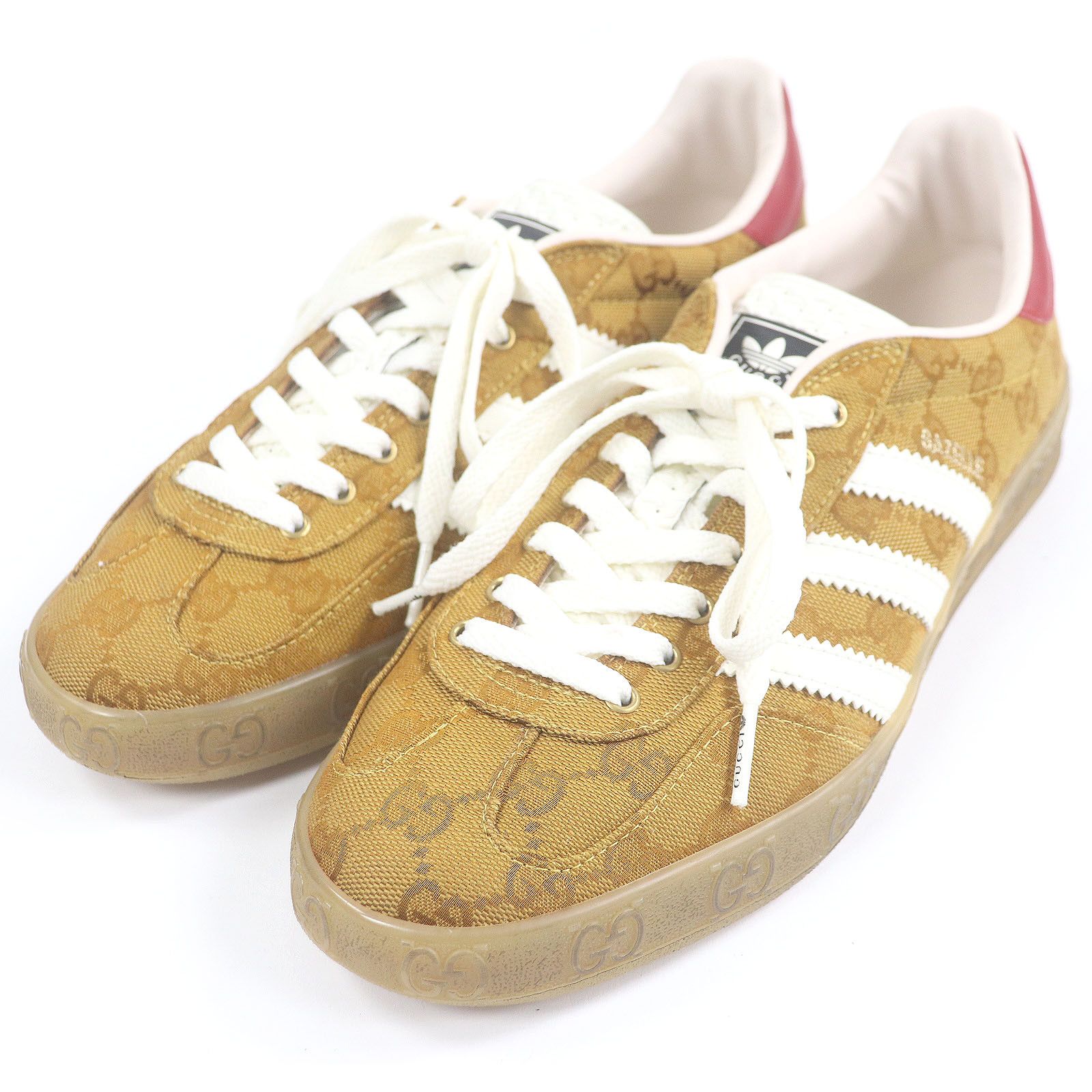 Gucci Gucci Gucci×adidas GAZELLE GG canvas Low Cut Sneakers Canvas Shoes DUTY FREE for USA Size ONE SIZE - 1 Thumbnail