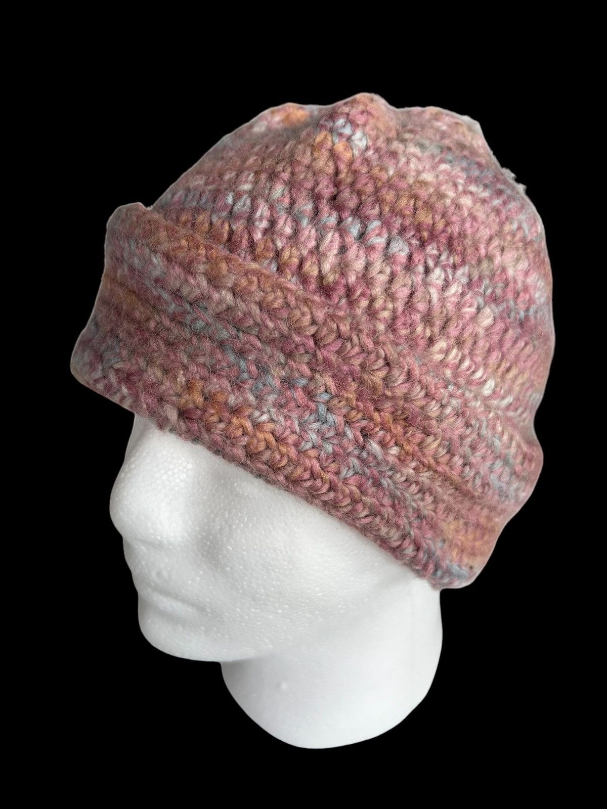 Japanese Brand Handmade Crochet Knitted Beanie Hats Size ONE SIZE - 2 Thumbnail