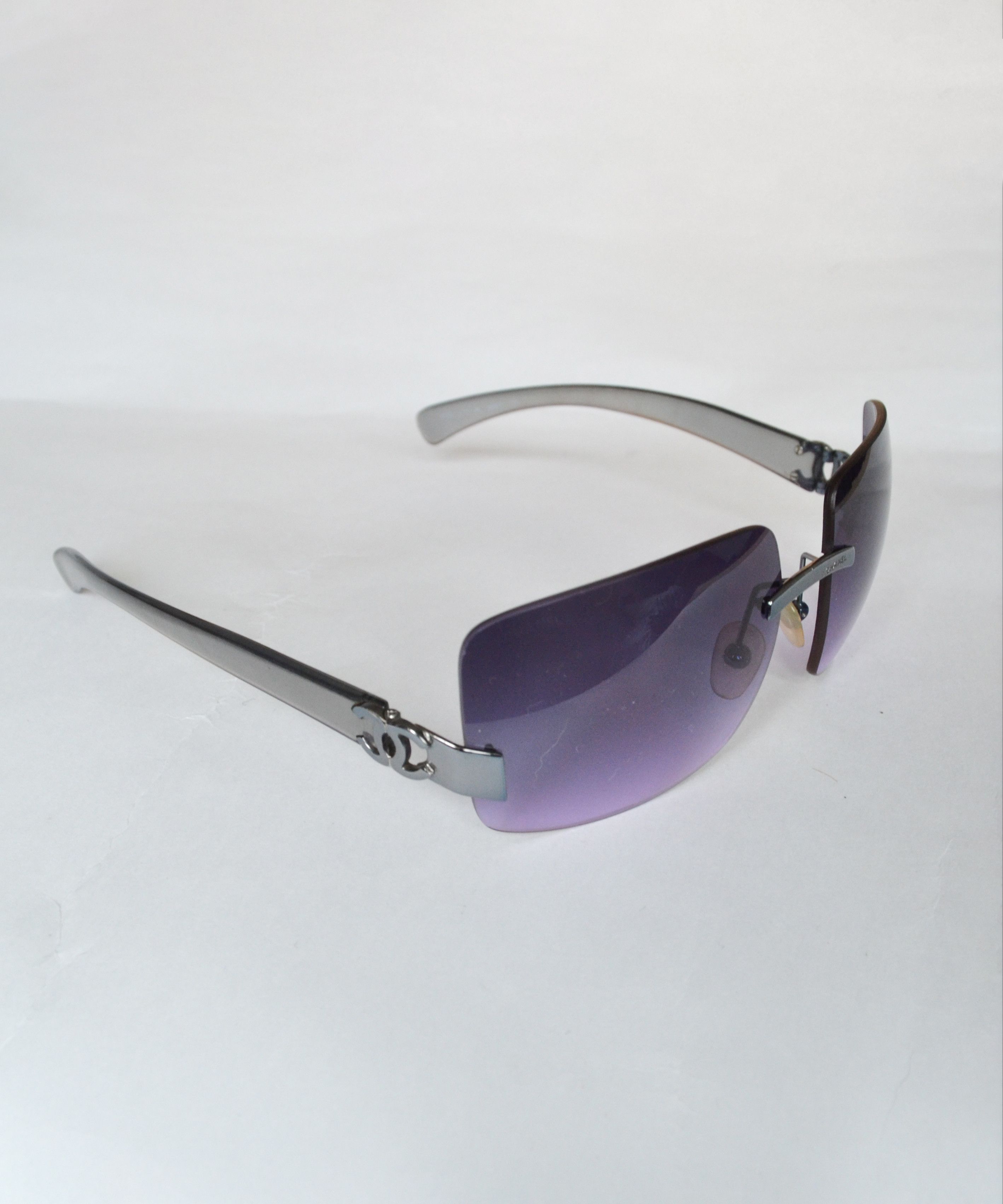 Chanel CHANEL Sunglasses Logo Metal CC Glasses 4048 Vintage Size ONE SIZE - 2 Thumbnail
