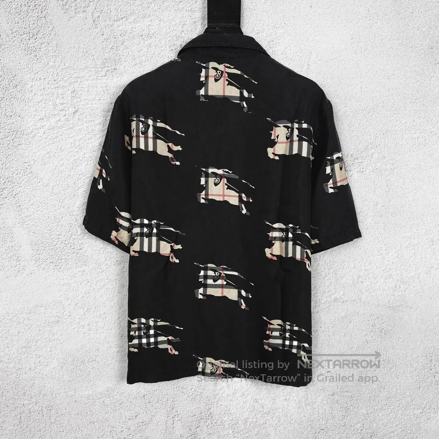 Burberry Burberry Warhorse Checkered Design Silk Short-Sleeved Shir Size US XS / EU 42 / 0 - 2 Thumbnail