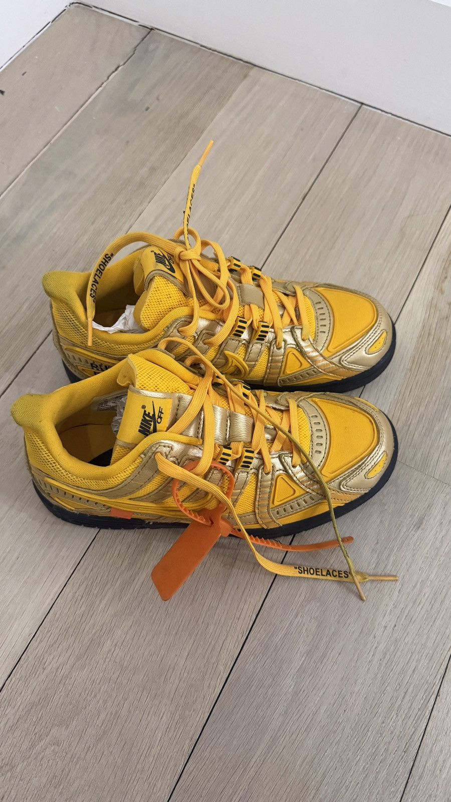 Nike × Off-White Off-White x Air Rubber Dunk 'University Gold' Size US 7.5 / IT 37.5 - 6 Thumbnail
