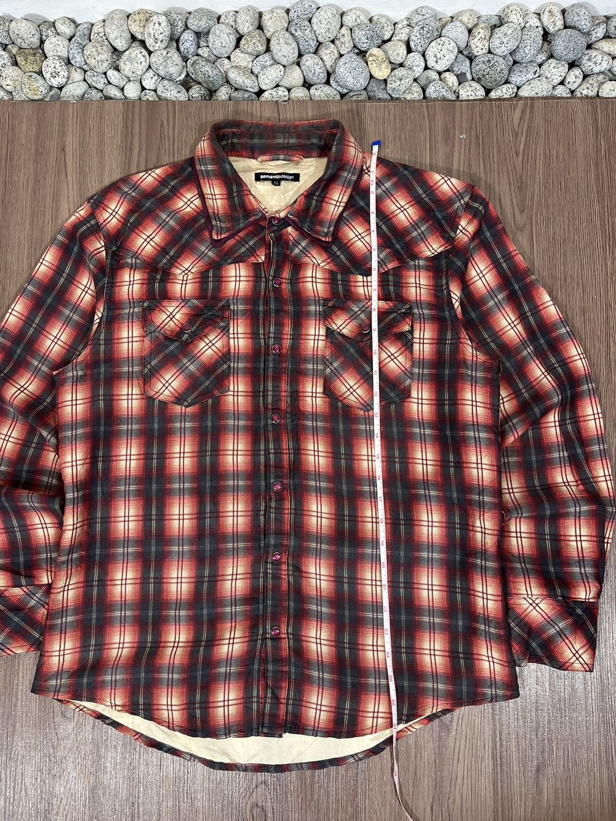 Japanese Brand × Tornado Mart × semanticdesign Semantic Design Double Collar Western Style Plaid Shirt Size US L / EU 52-54 / 3 - 14 Thumbnail
