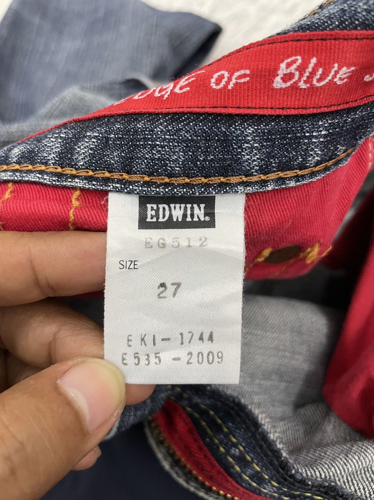 Edwin Edge of Blue Jeans Pant Edwin Red Patch Size US 30 / EU 46 - 16 Thumbnail