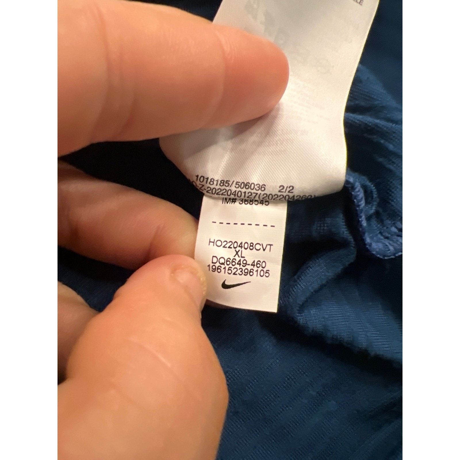 Nike Nike Running Division Womens XL Blue Textured Ribbed Hoodie Size XL / US 12-14 / IT 48-50 - 7 Thumbnail