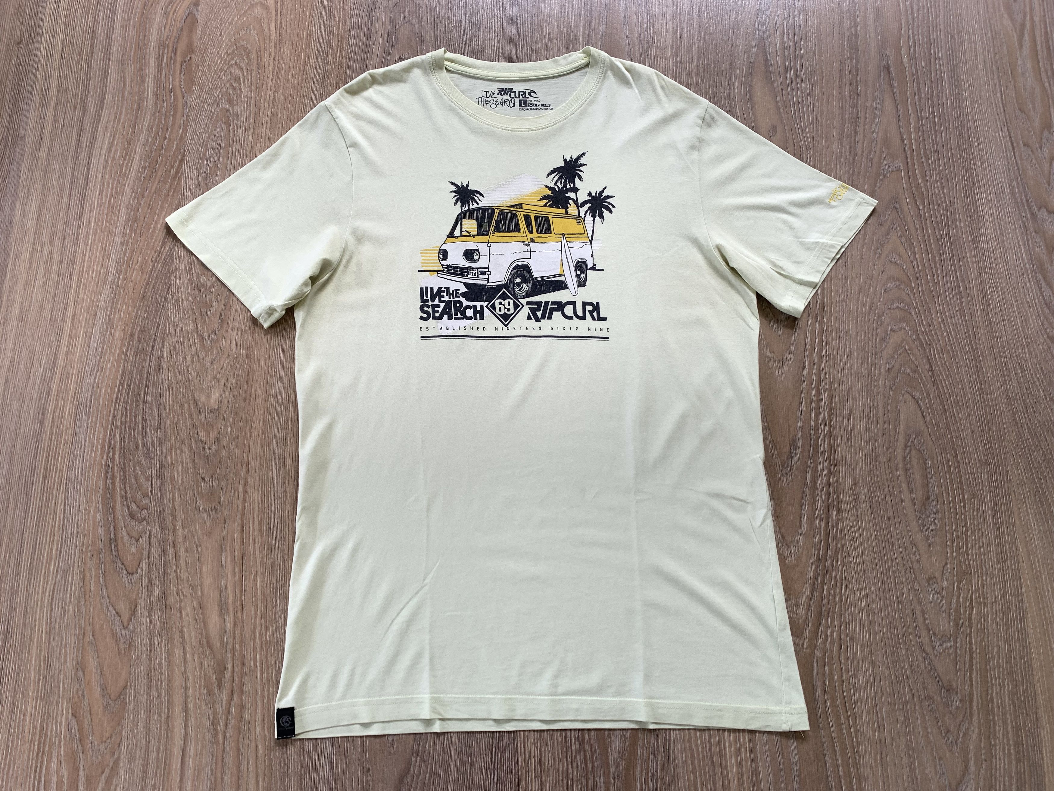Rip Curl Rip Curl Mens Cotton Print T Shirt Size US L / EU 52-54 / 3 - 2 Thumbnail
