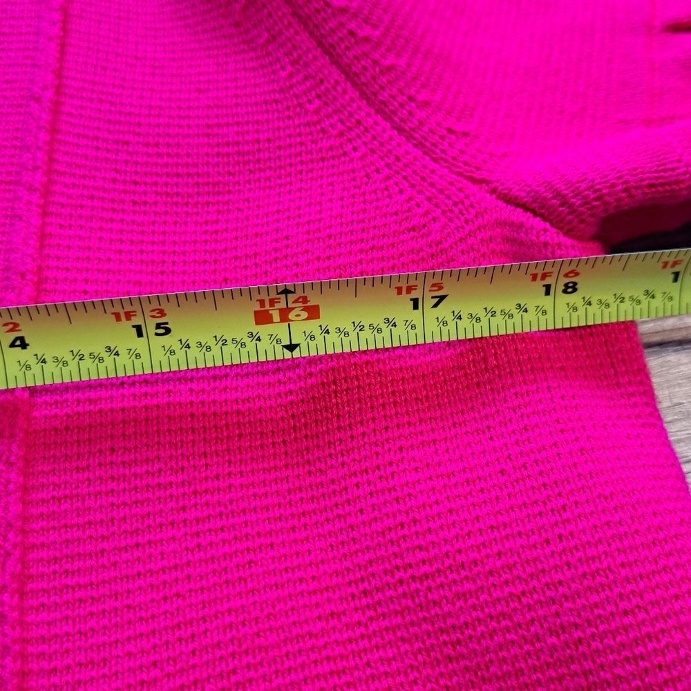 Magaschoni Magaschoni Barbiecore Full Zip Knit Top Cardigan Ruffled Sle Size M / US 6-8 / IT 42-44 - 5 Thumbnail