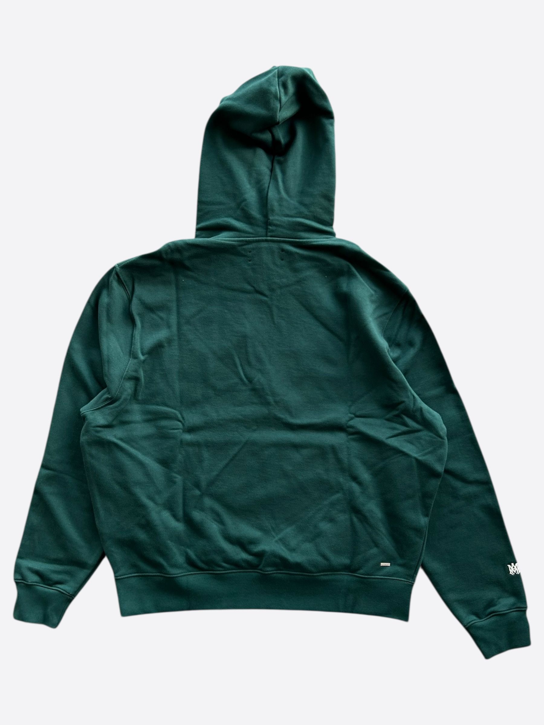 Amiri Amiri Green & White Staggered Logo Hoodie Size US XXL / EU 58 / 5 - 2 Thumbnail