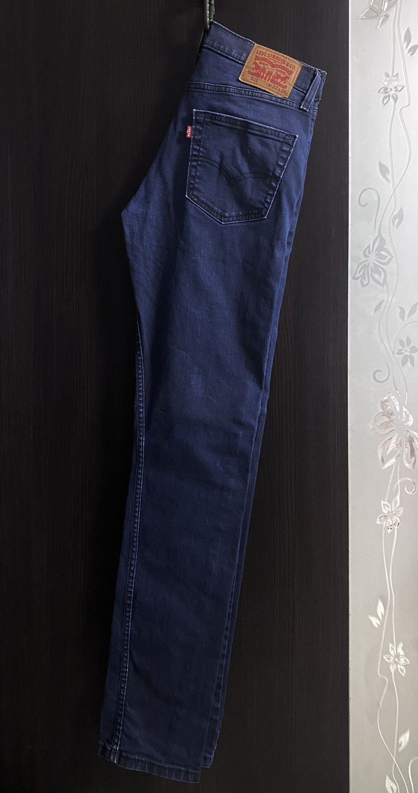 Levi's Levi’s 511 Waterless Blue Slim Fit Classic Jeans Denim Size US 32 / EU 48 - 3 Thumbnail