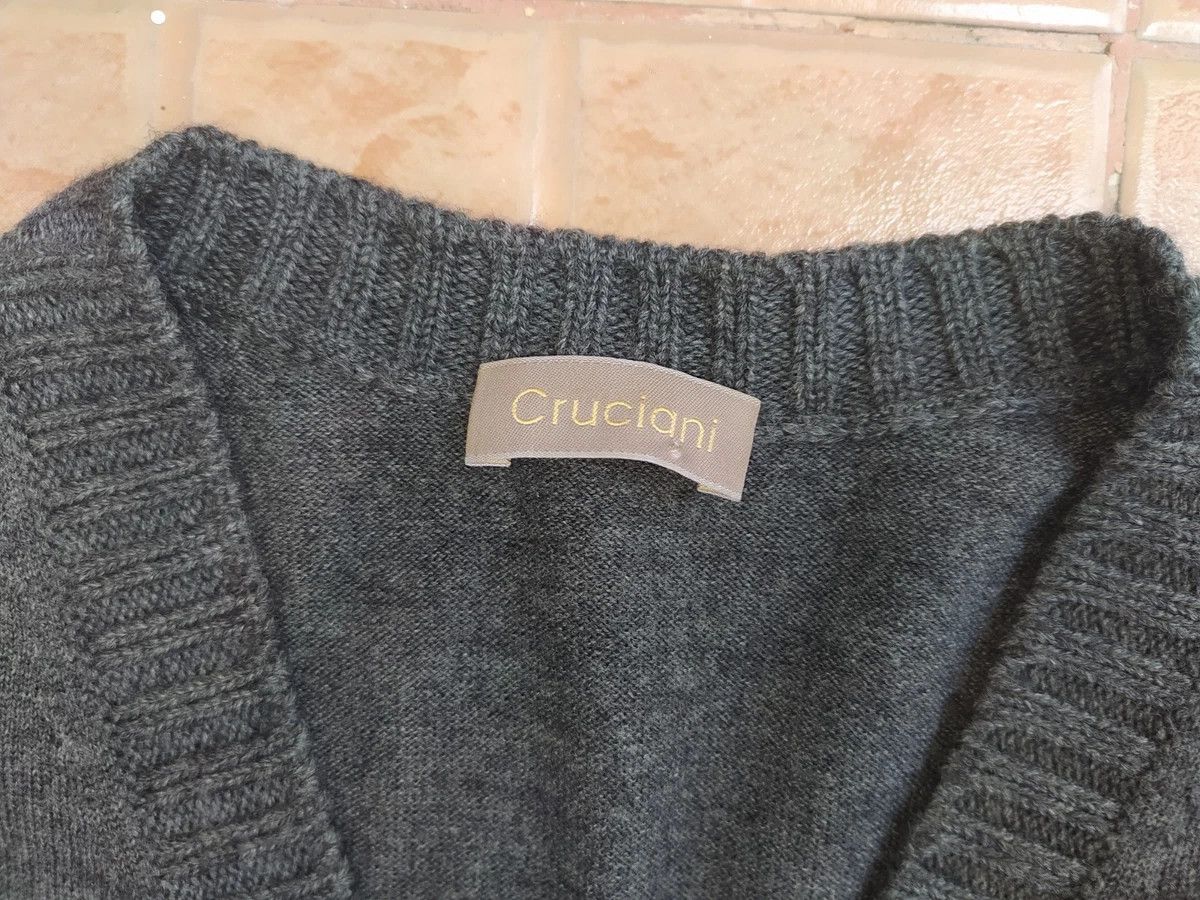 Cruciani CRUCIANI WOOL BUTTON CARDIGAN SWEATER SIZE 46 GRAY Size US S / EU 44-46 / 1 - 2 Thumbnail
