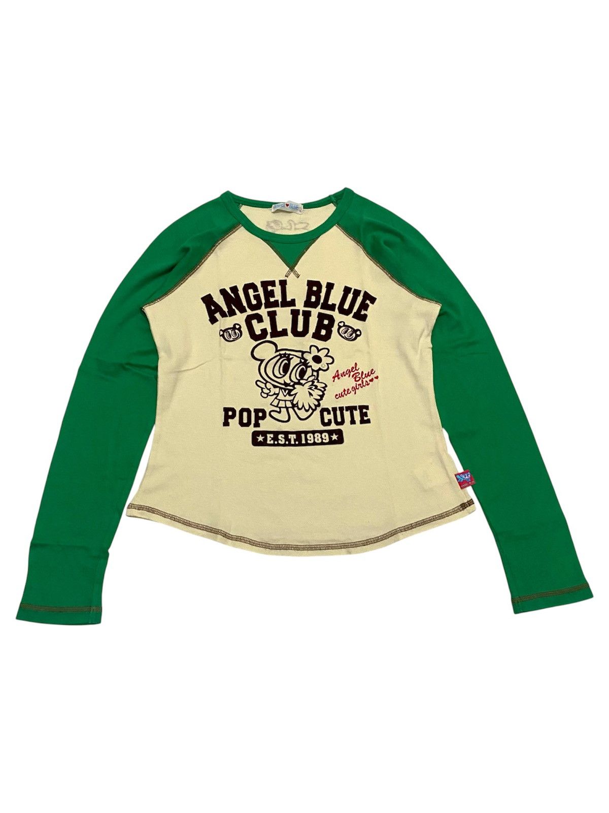 Angel Blue 2000s Angle Blue Longsleeve Size L / US 10 / IT 46 - 1 Thumbnail
