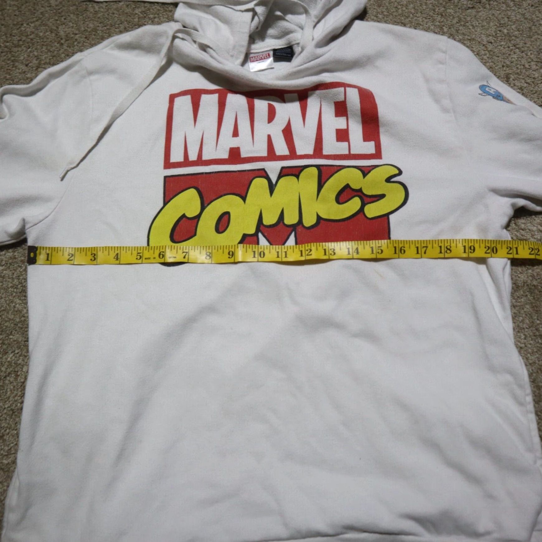 Vintage Marvel Comics Graphic Hoodie Sweater Adult Men's Medium White Size US M / EU 48-50 / 2 - 6 Thumbnail