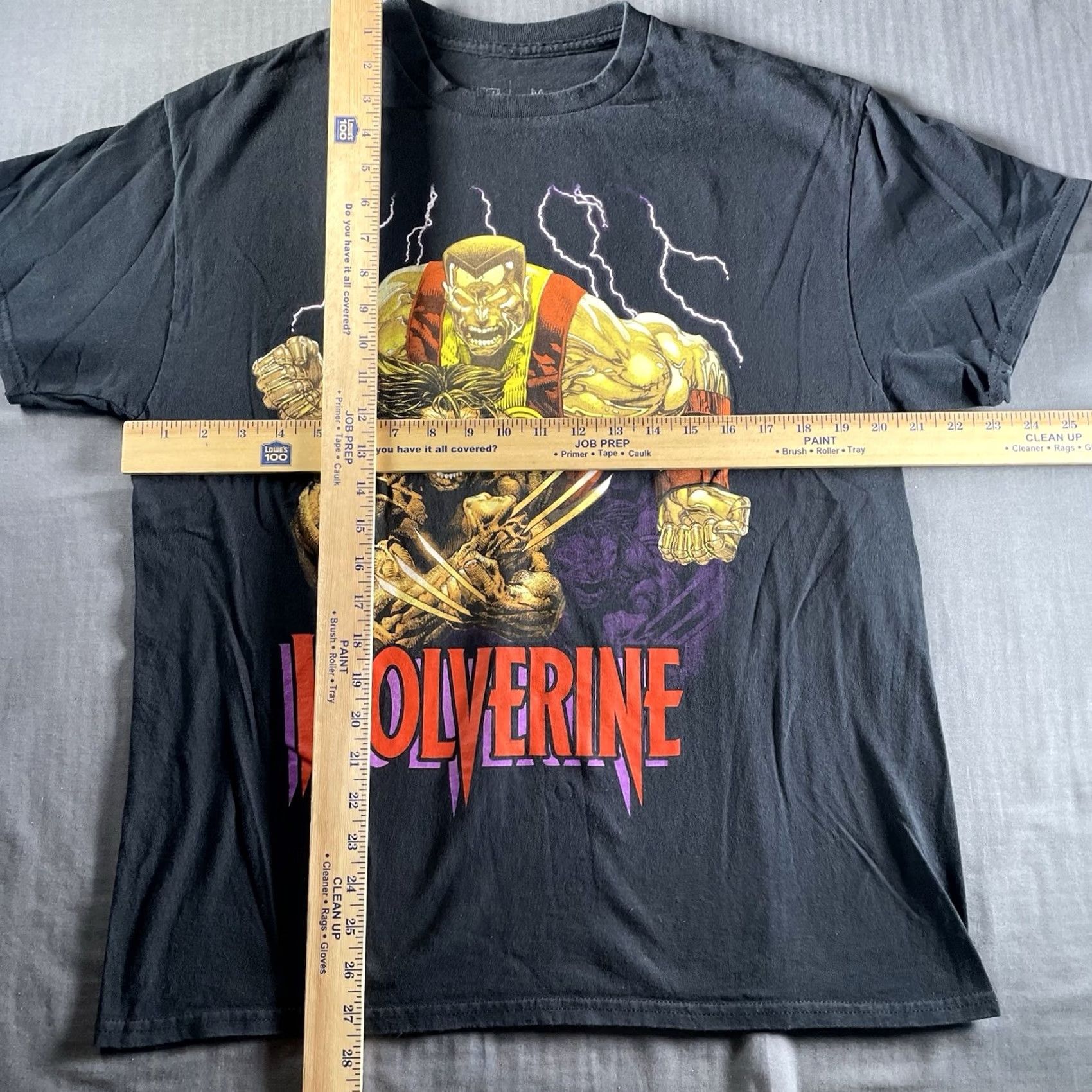 Vintage Wolverine Shirt Men M X-Men Marvel Comics Colossus CVLA Tee Superhero Black Size US M / EU 48-50 / 2 - 5 Thumbnail