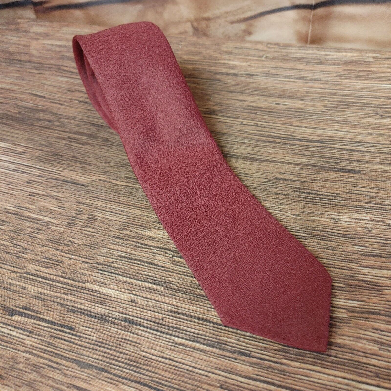 Other Men's Red Unbranded 100% Polyester Neck Tie Size ONE SIZE - 1 Thumbnail