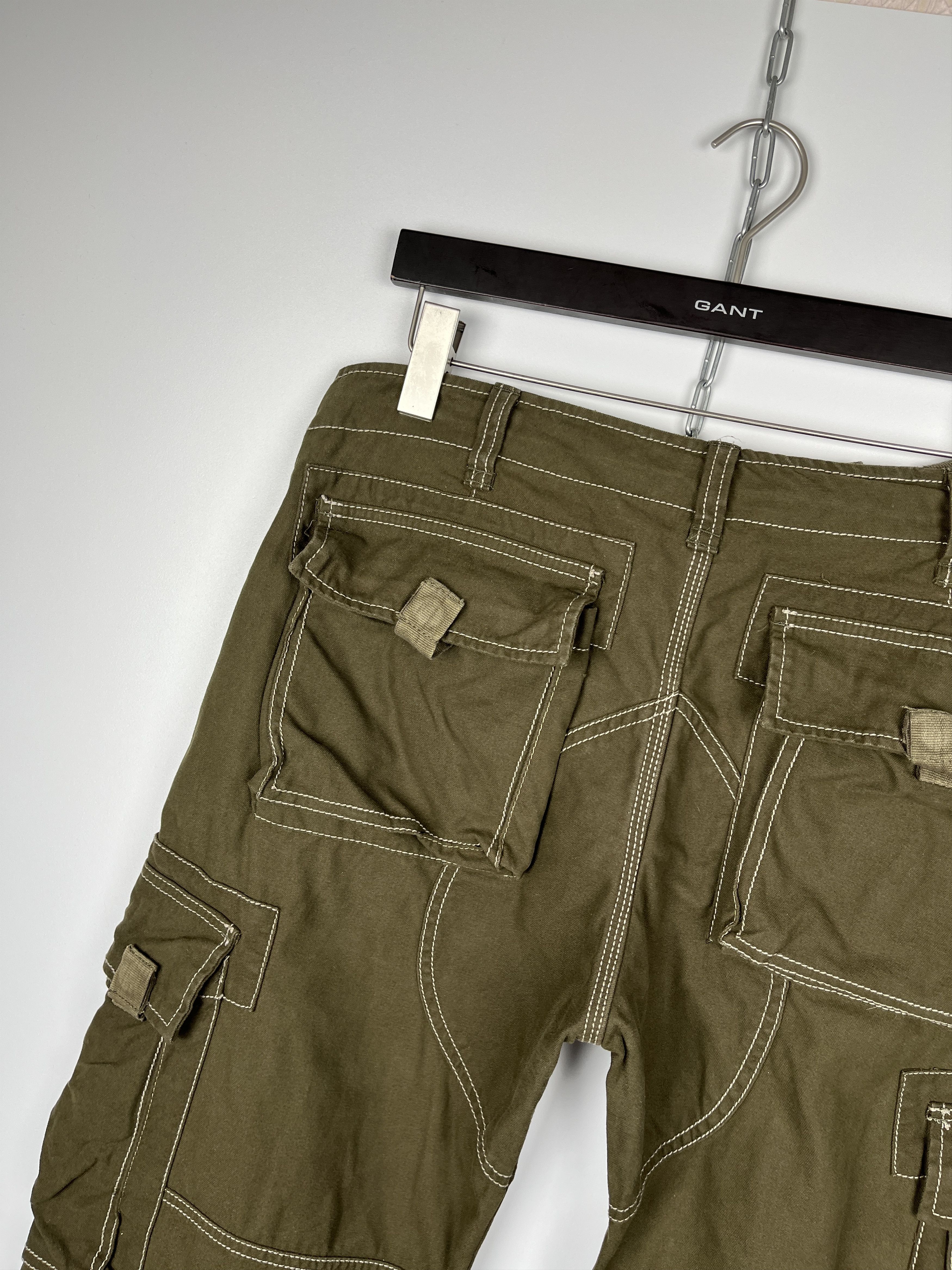 Vintage Vintage Avant Garde Cargo Bondage Multi-Pocket Pants Size US 33 - 19 Thumbnail