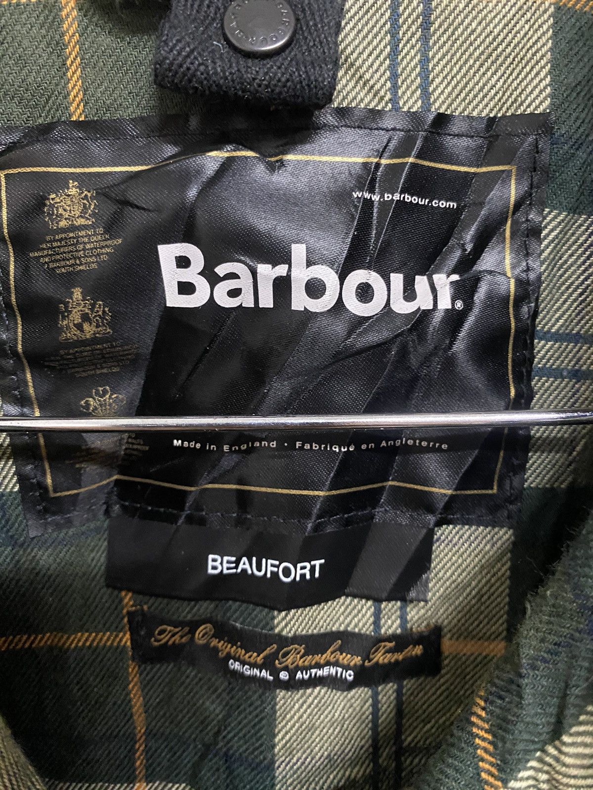 Barbour Vintage Barbour Beaufort Wax Jacket Made in England Size US L / EU 52-54 / 3 - 7 Thumbnail