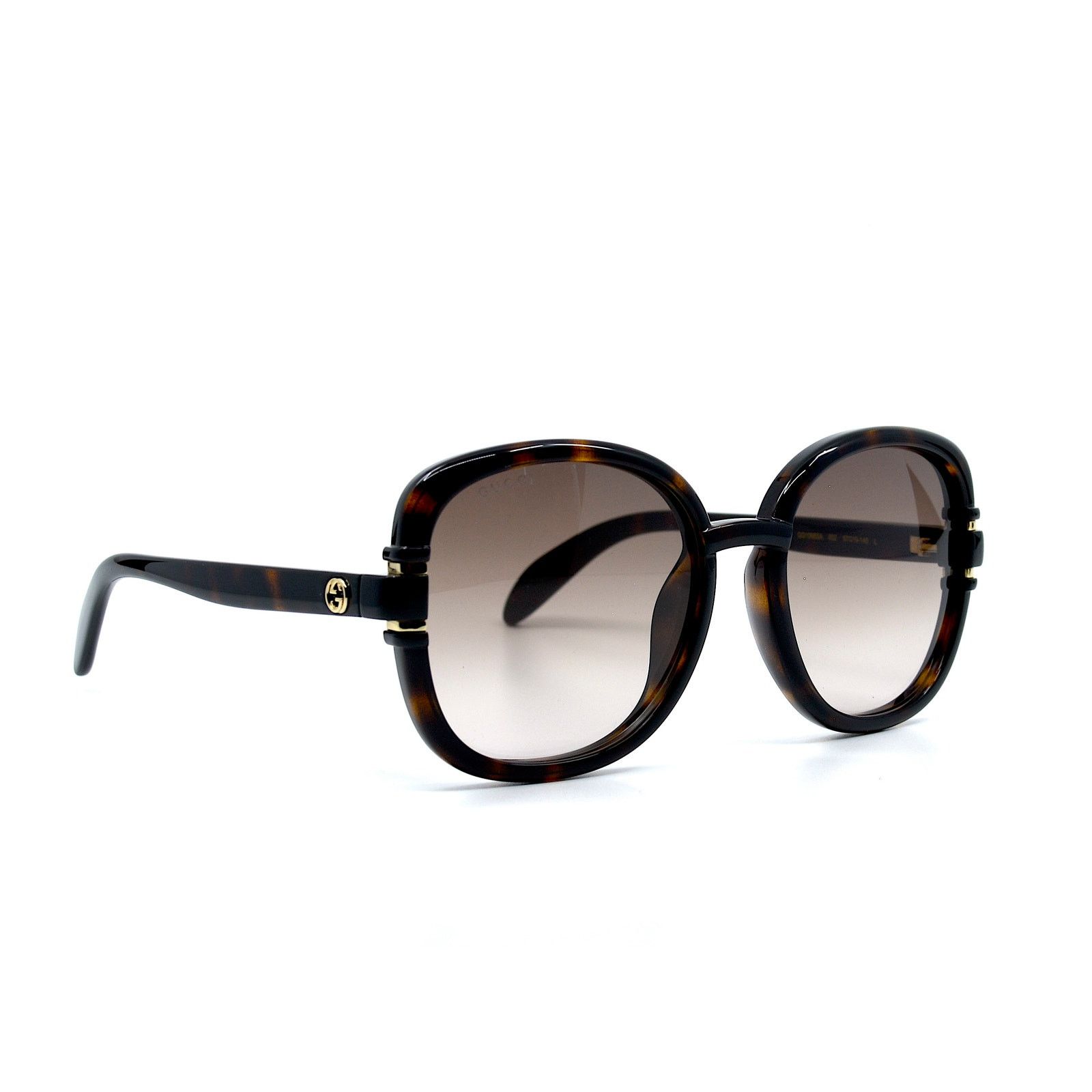 Gucci Gucci GG1068SA 002 Havana Brown Authentic Round Sunglasses Size ONE SIZE - 1 Thumbnail