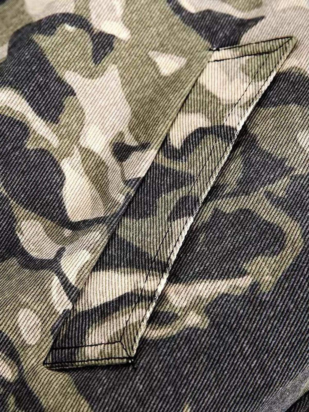 Japanese Brand Camo Zip-Up Hoodie with Faux Fur Lining Size US M / EU 48-50 / 2 - 7 Thumbnail