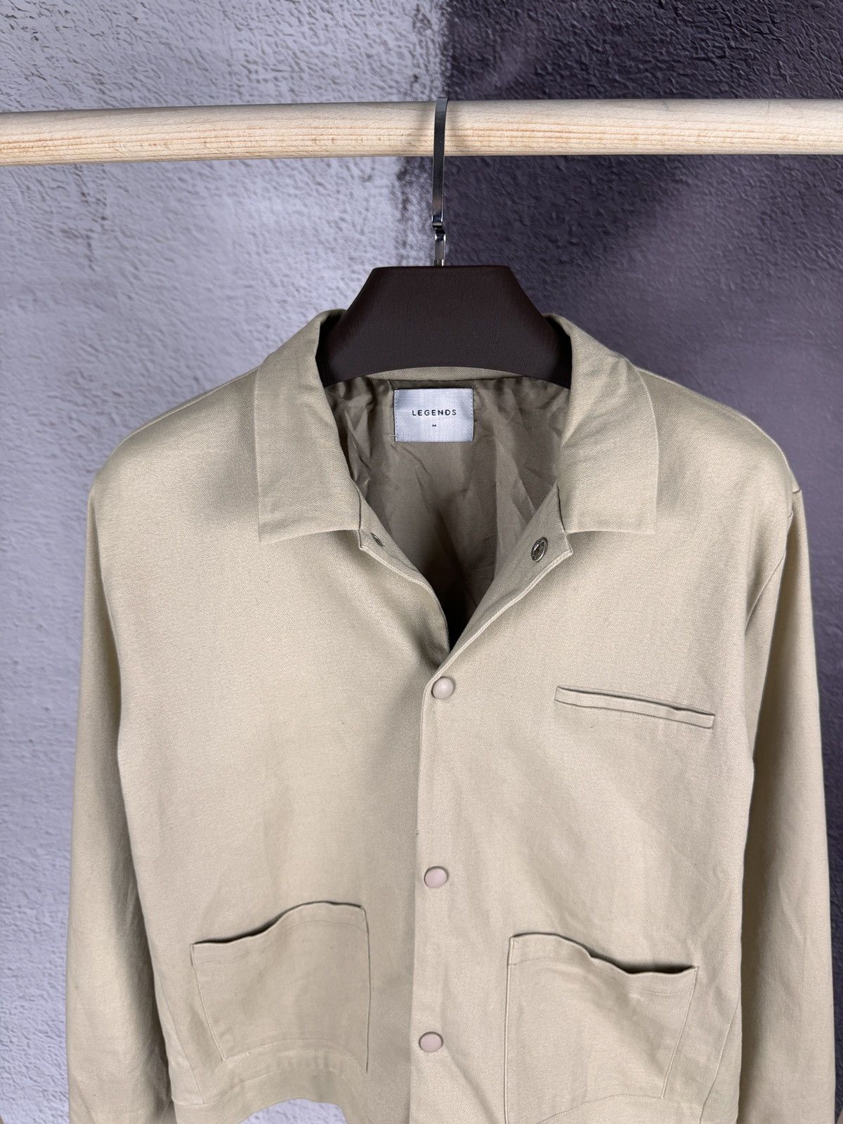 Flannel Legends beige coach jacket bomber flannel Size US M / EU 48-50 / 2 - 3 Thumbnail