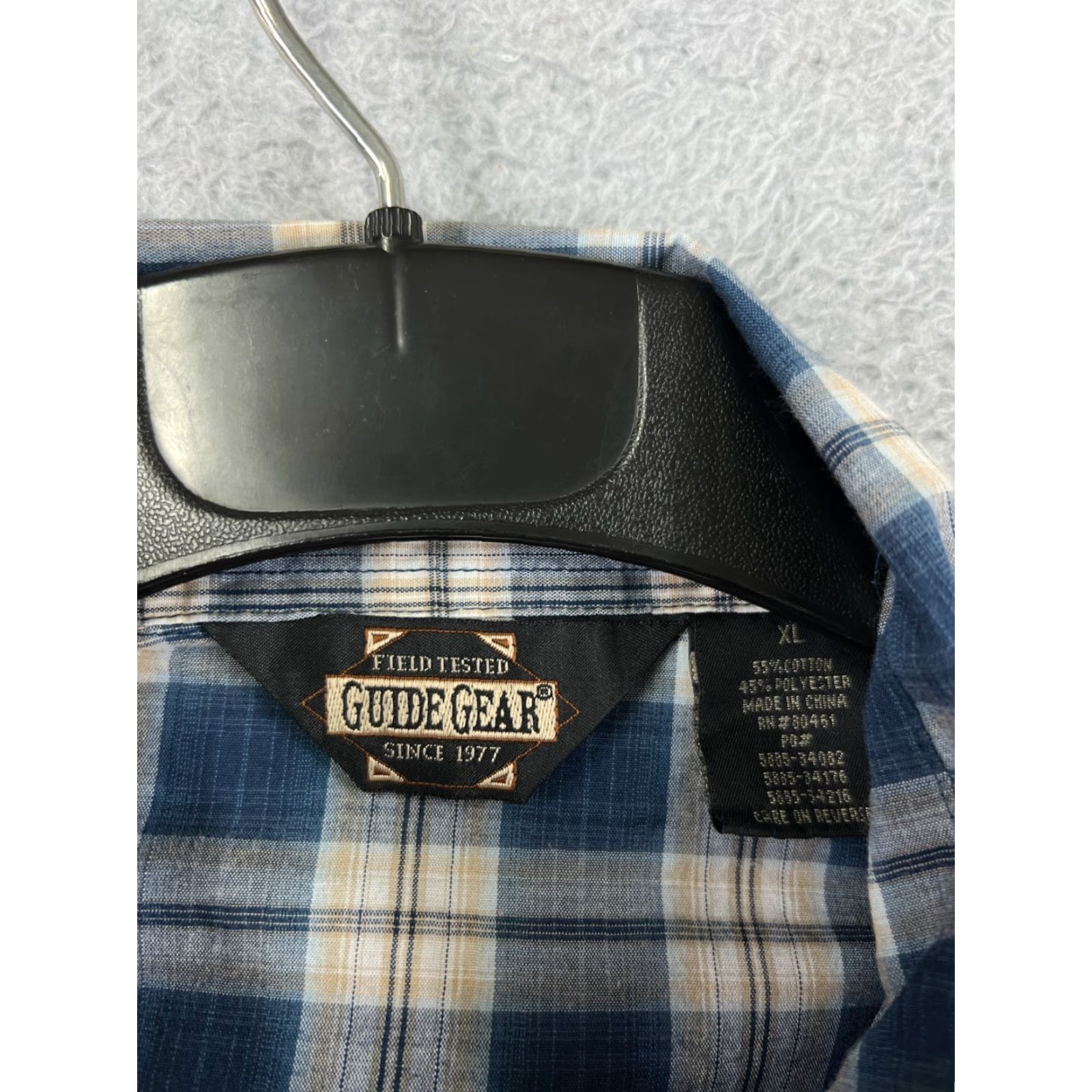 Wrangler Wrangler Shirt Men XL Blue Plaid Western Pearl Snap Button-Up Cowboy Western Shirt Men XL Blue Plaid Size US XL / EU 56 / 4 - 4 Thumbnail