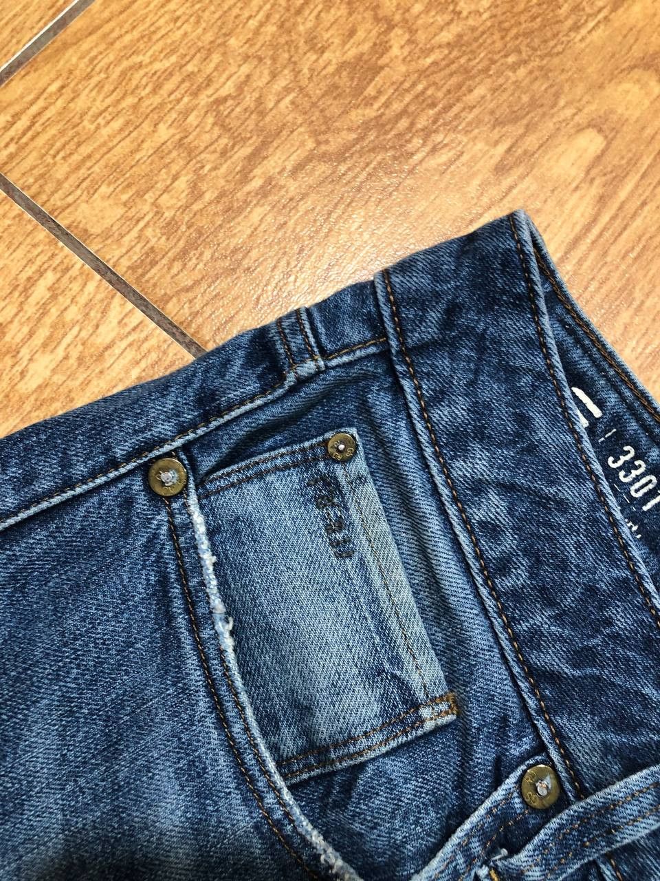 G-Star G-Star Raw 3301 Men's Blue Straight Jeans streetwear Size US 30 / EU 46 - 6 Thumbnail