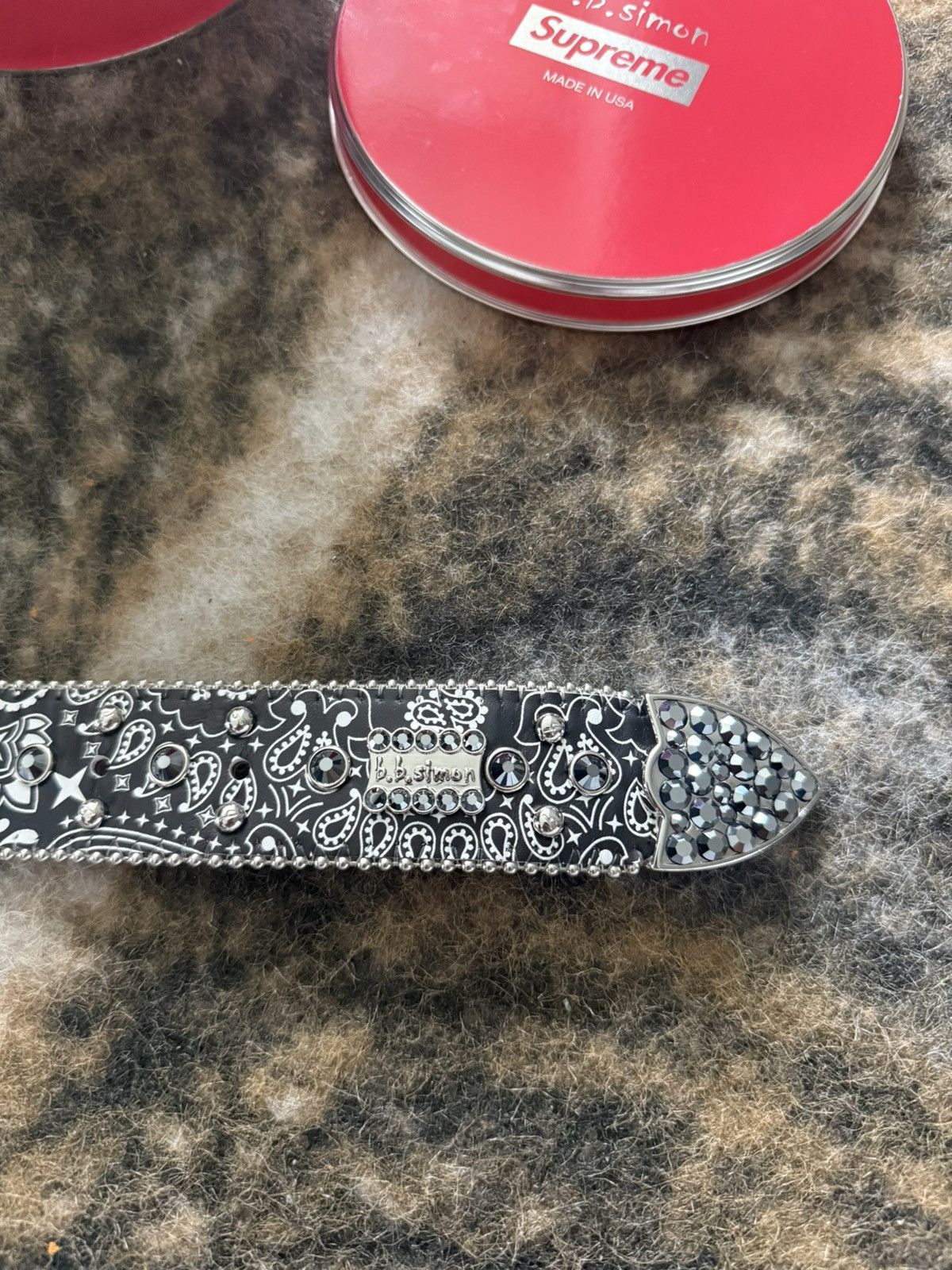 B.B. Simon × Supreme SUPREME BB SIMON BANDANA BELT Size 34 - 7 Thumbnail
