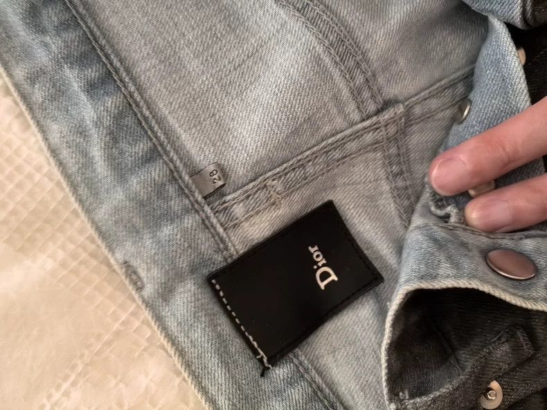 Dior Dior Homme Brush Gray Coated Straight Denim Pants-2506 Size US 28 / EU 44 - 4 Thumbnail