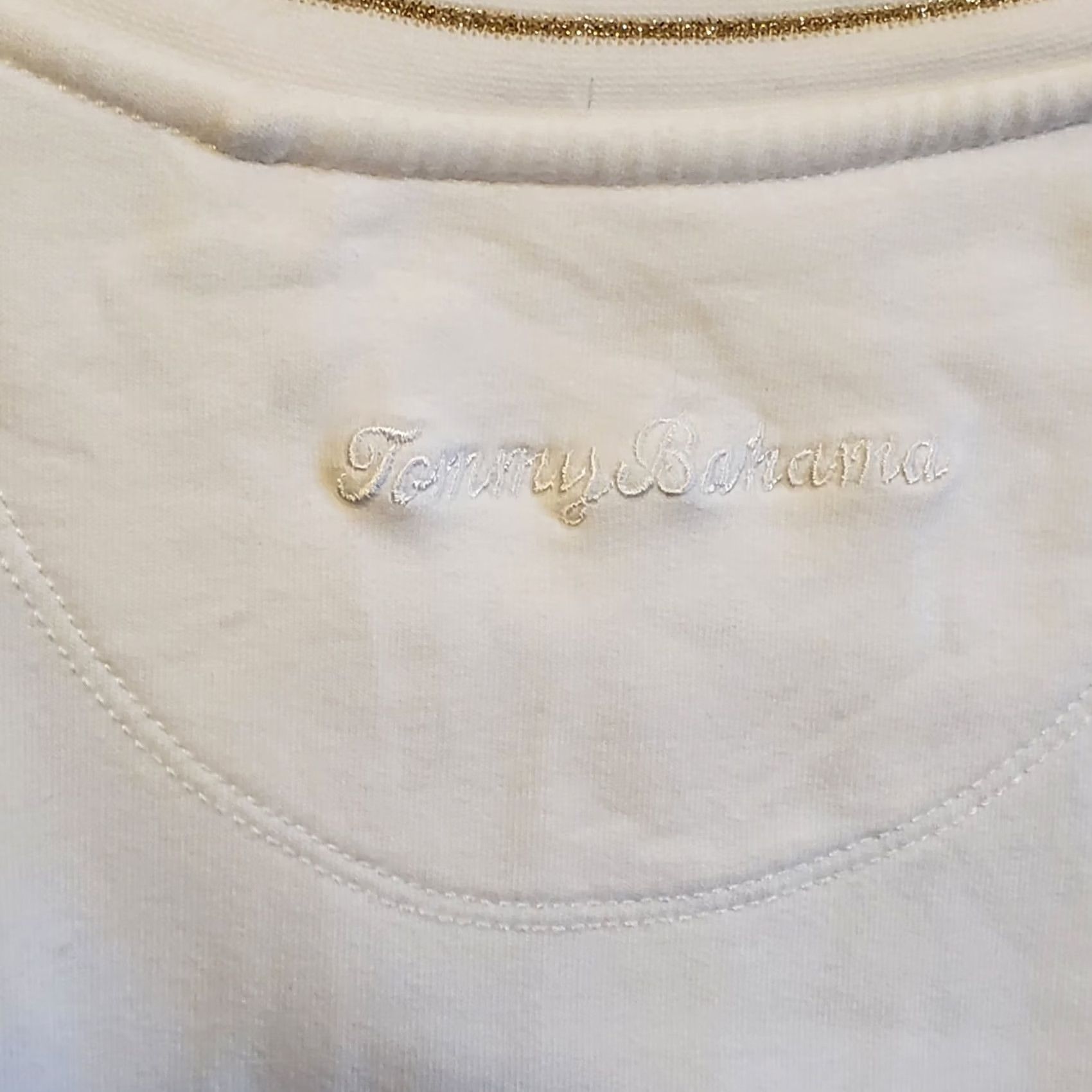 Tommy Bahama Tommy Bahama Sweatshirt Ladies M White Parrot Graphic Tropical Gold Trim Crew Neck Pullover Activewear Casual Glitter Size M / US 6-8 / IT 42-44 - 8 Thumbnail