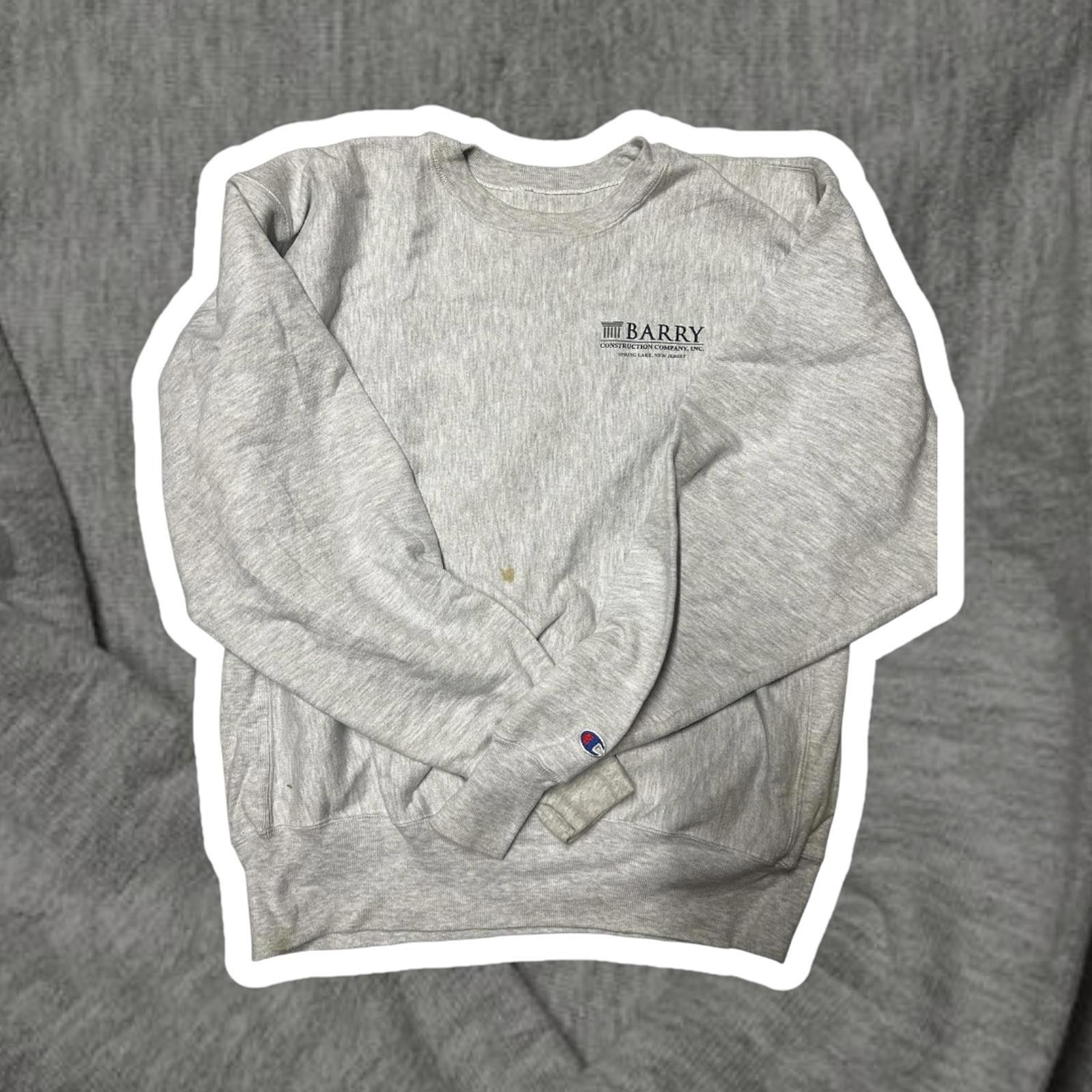 Champion Champion Grey Sweatshirt - Barry Construction Co. Size US L / EU 52-54 / 3 - 1 Thumbnail