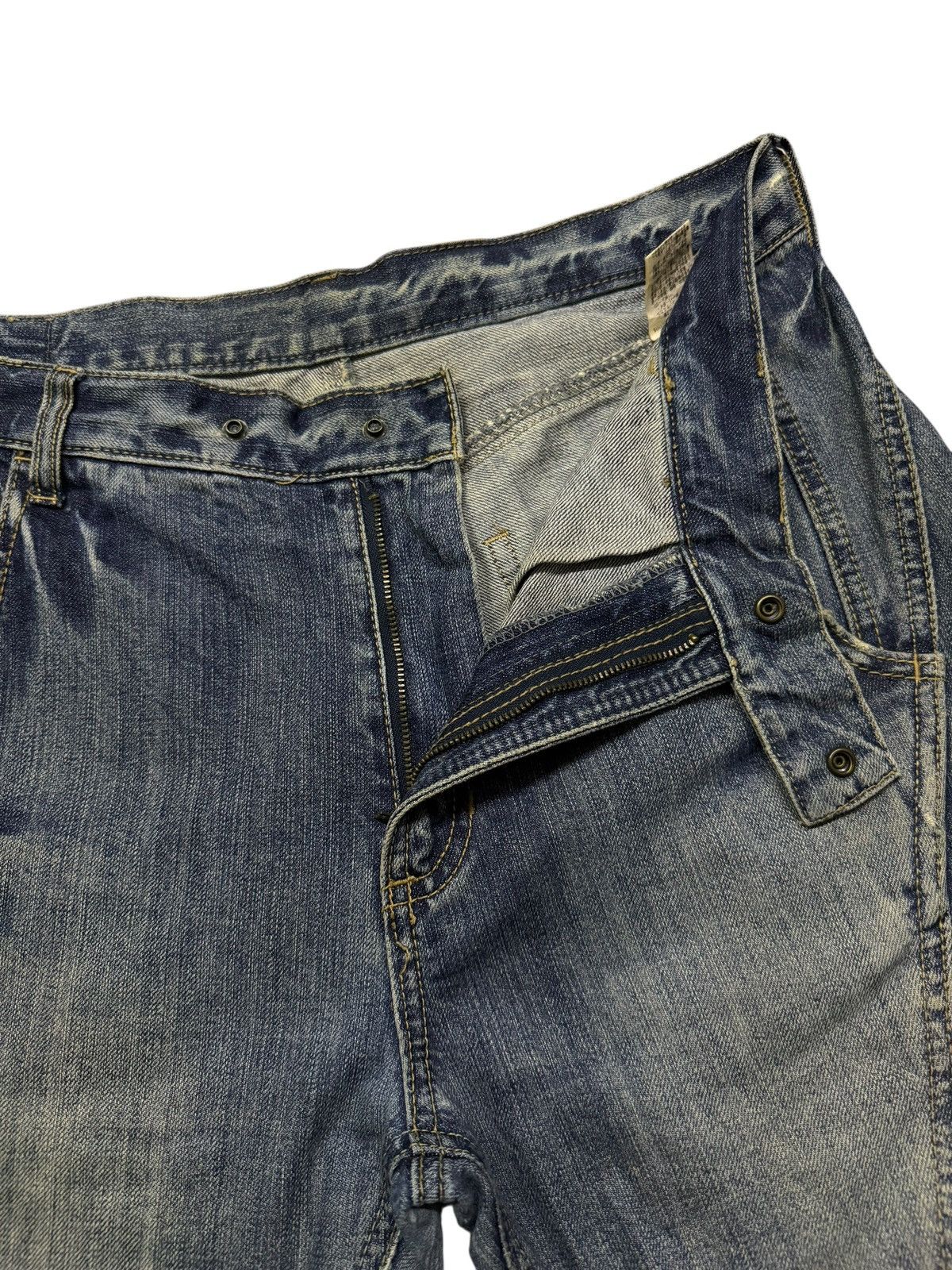 Japanese Brand Vintage Mysty Woman Y2K Japanese Cargo Panel Denim Jeans W32 Size 32" / US 10 / IT 46 - 8 Thumbnail