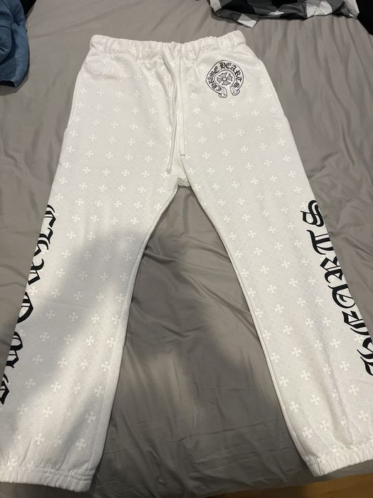 Chrome Hearts Chrome Hearts Plus Cross All Over Print Sweatpants Grailed