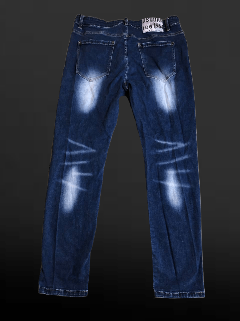 Dsquared2 DSquared2 Men's Navy Distressed Long Crotch Jeans Size US 38 / EU 54 - 1 Thumbnail