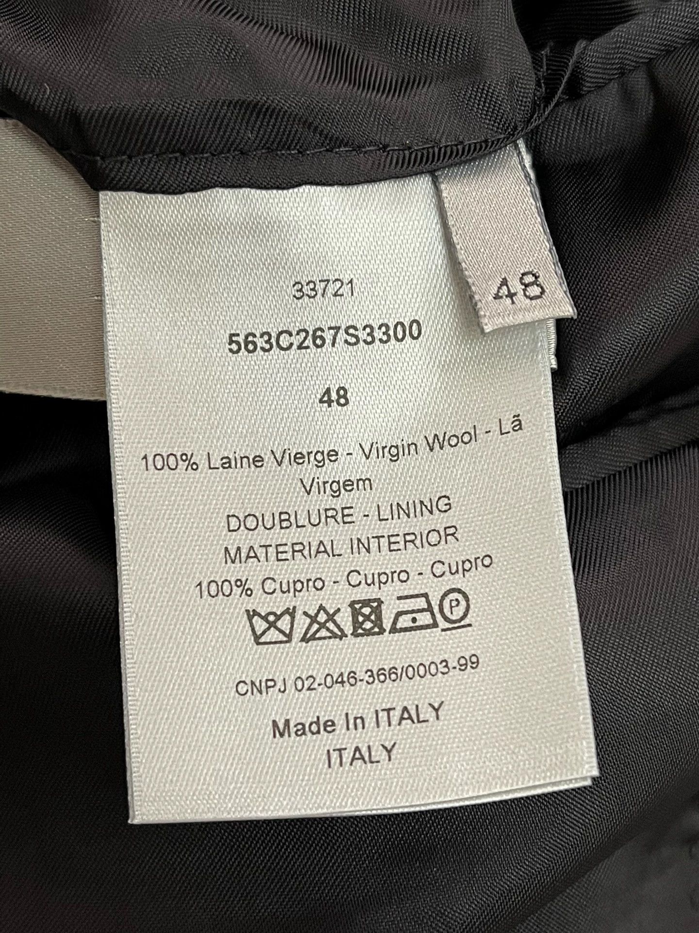 Dior Dior Homme Blue Wool Tuxedo 48 Size 48R - 5 Thumbnail