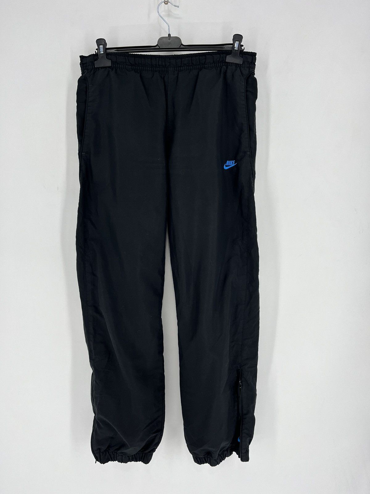 Nike × Vintage Nike Nylon Drill Track Pants Swoosh Y2K Rap TN Size US 28 / EU 44 - 1 Thumbnail