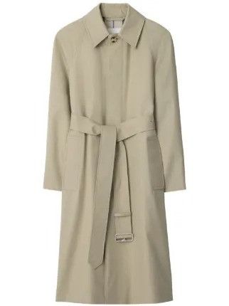 Burberry o1w1db10426 Trench Coat in Lichen Green Size L / US 10 / IT 46 - 1 Preview