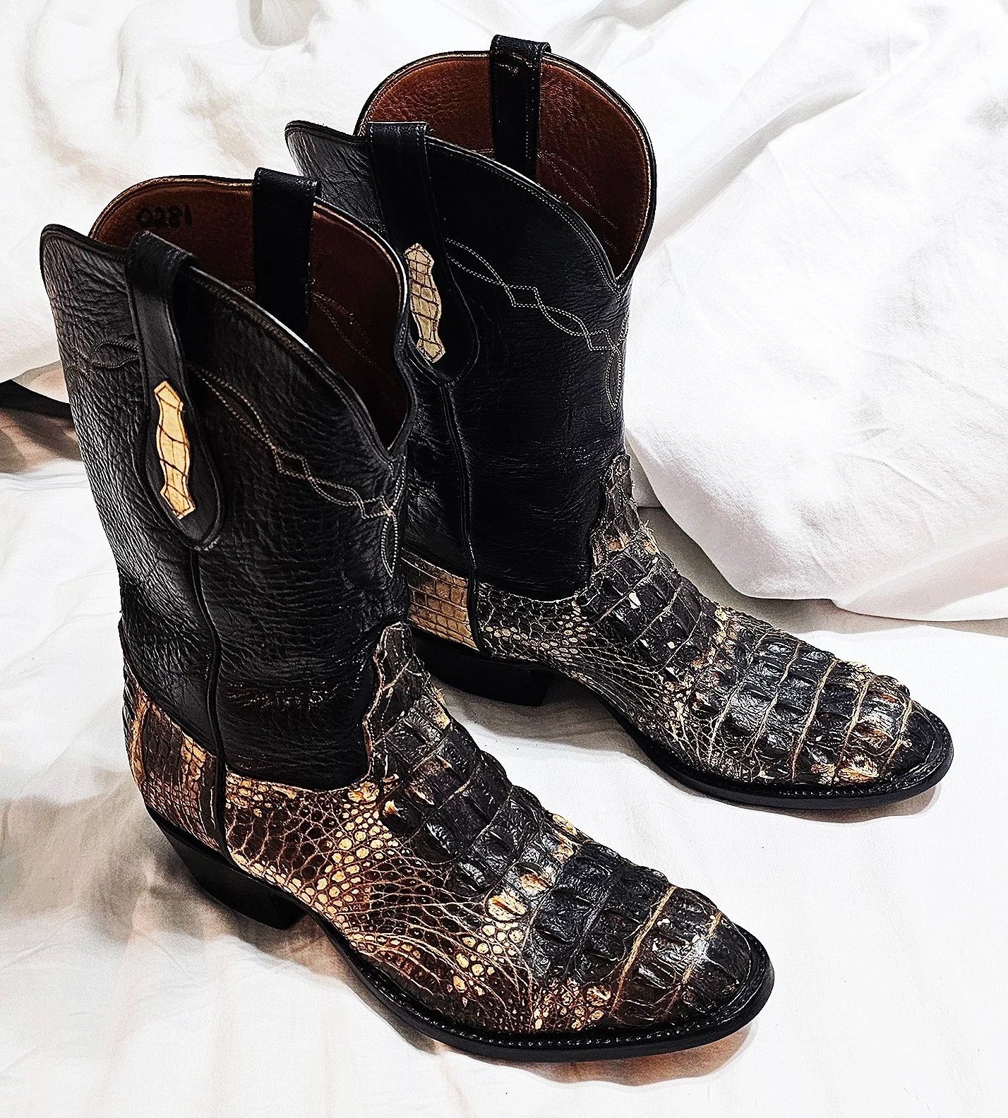 Other Alligator Cowboy Boots Natural Skin Size US 8 / EU 41 - 3 Thumbnail