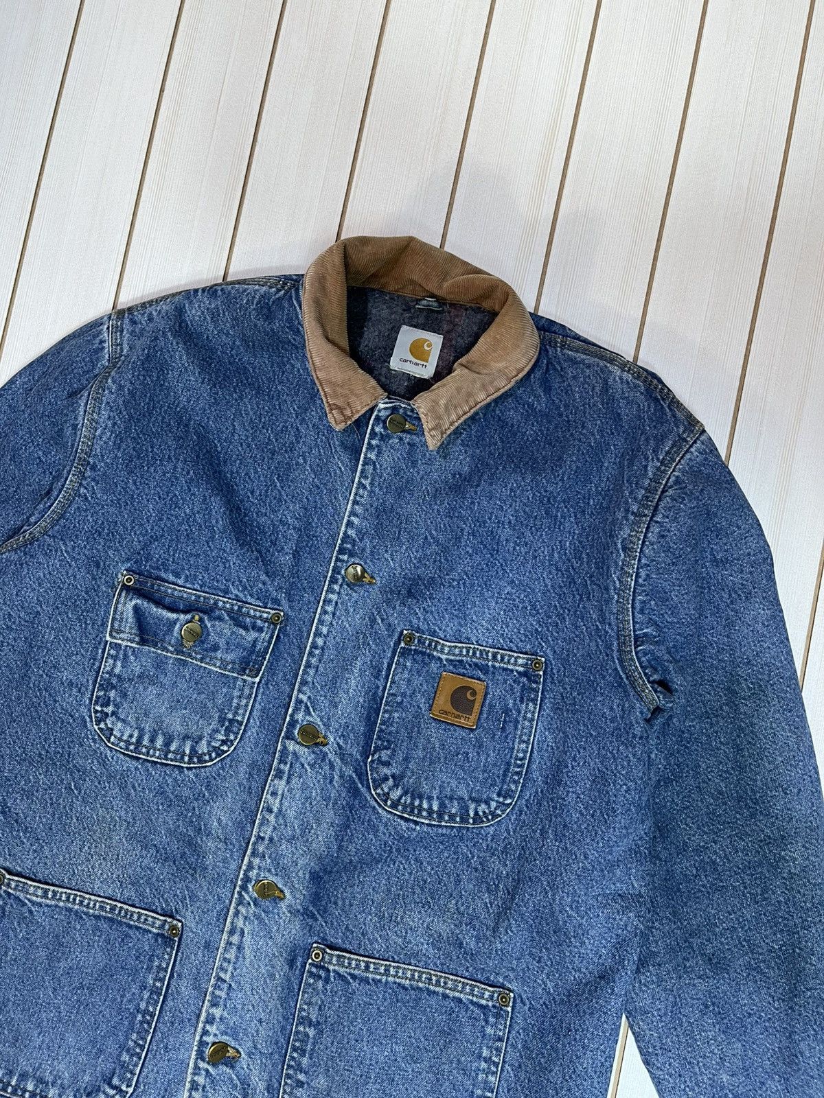 Carhartt Vintage Carhartt Denim Jacket Size US XL / EU 56 / 4 - 2 Thumbnail