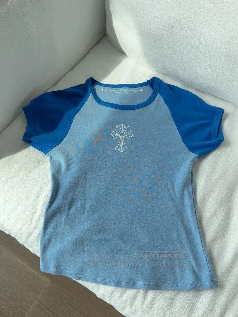 Chrome Hearts Chrome Hearts Blue Short Sleeve T-Shirt. Size US M / EU 48-50 / 2 - 1 Thumbnail