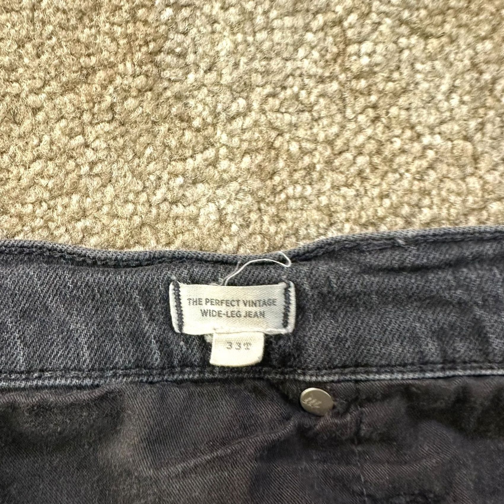 Madewell Madewell Jeans Womens 33T Black Wide-Leg Denim 5-Pocket High Rise Inseam 29 Inseam 29" Regular 36W 29L N/A Size 24" / US 00 / IT 34 - 5 Thumbnail