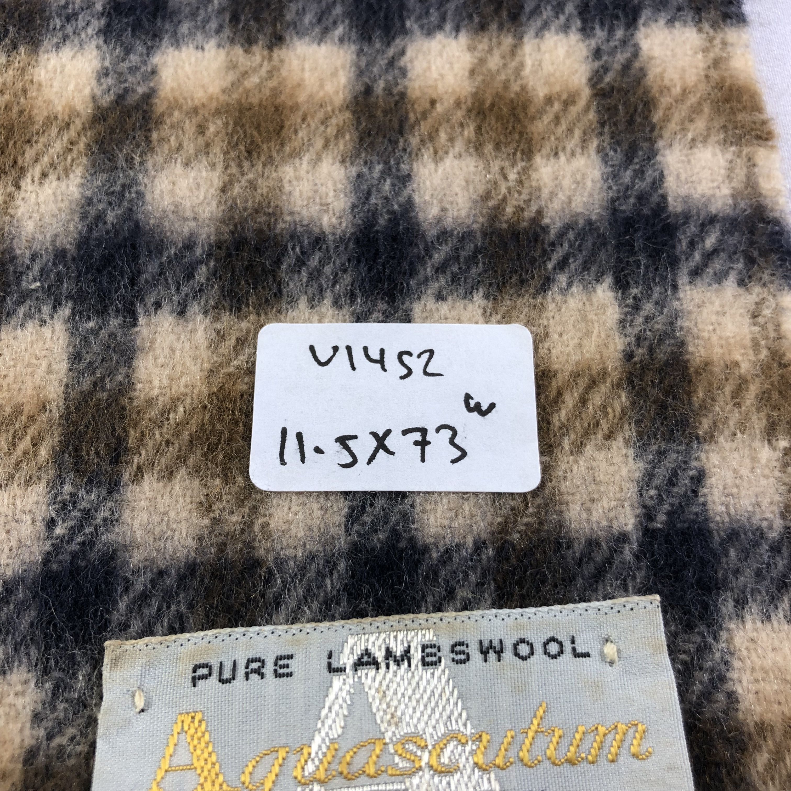 Aquascutum Aquascutum Gingham Wool Scarf Muffler V1452 Size ONE SIZE - 8 Thumbnail