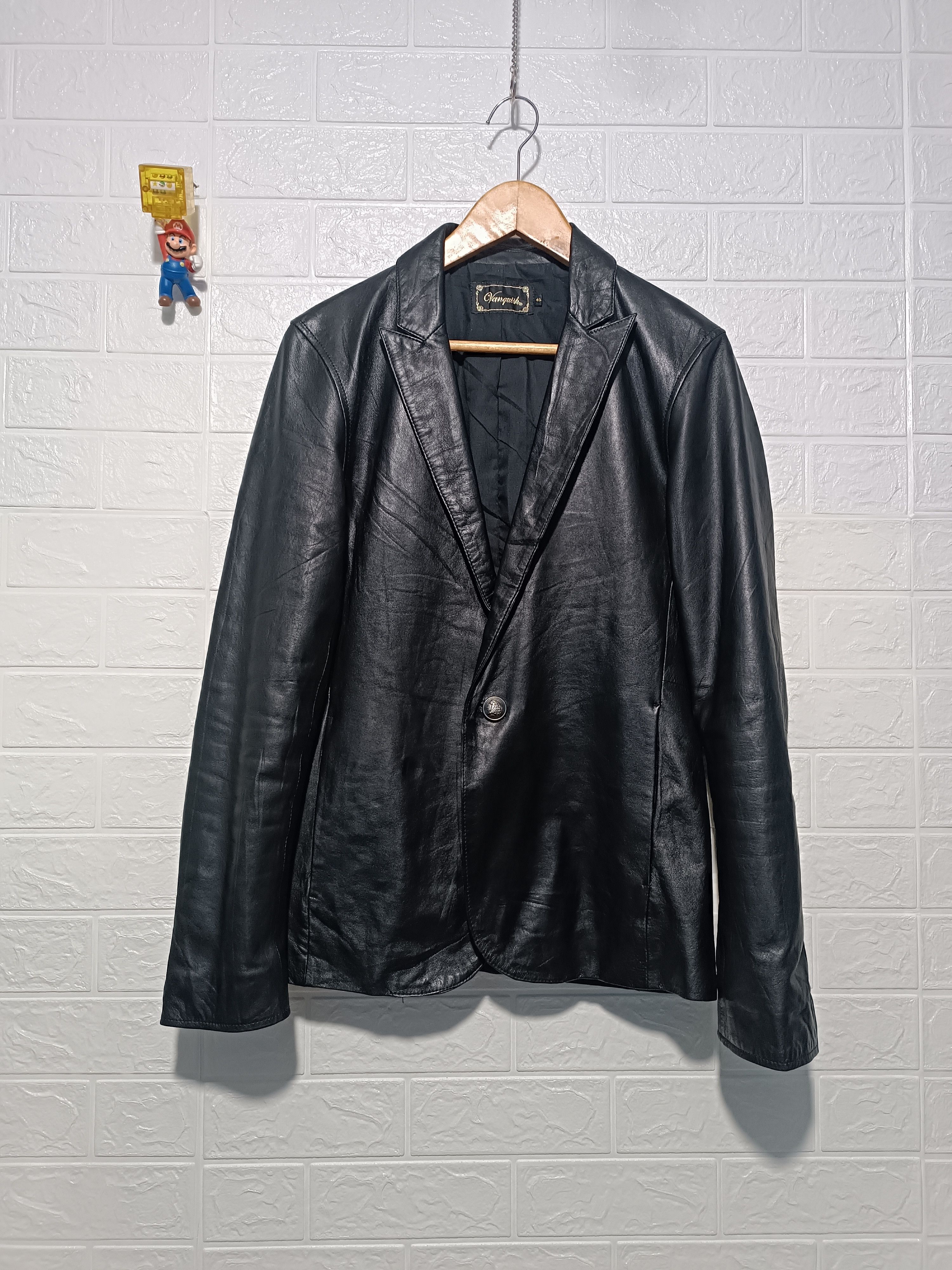 Vanquish Vanquish Sheepskin Leather Blazer Size US M / EU 48-50 / 2 - 1 Thumbnail