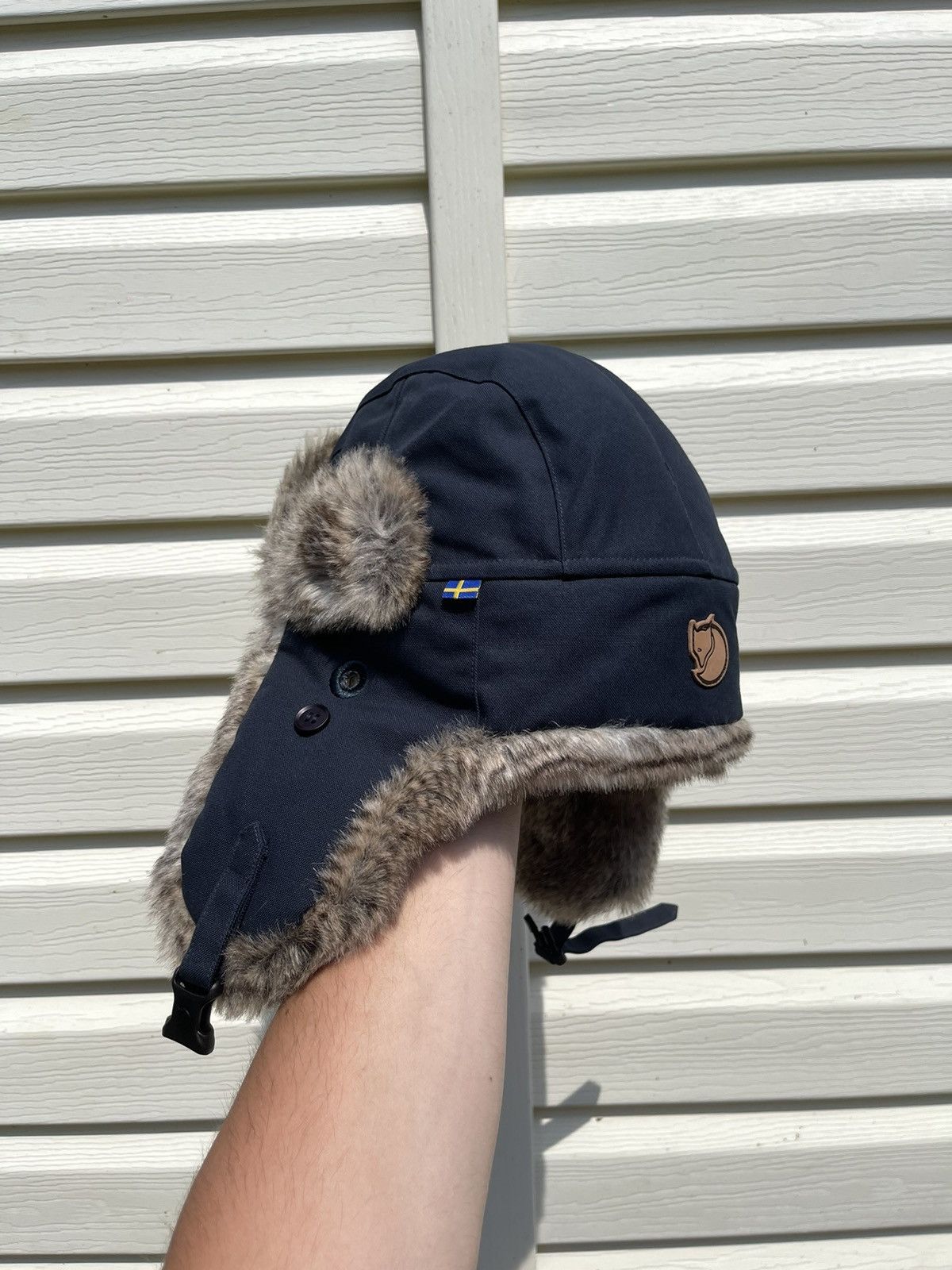 Fjallraven Outdoor Life Vintage Fjallraven G1000 Faux Fur Singi Heater Winter Trapper Hat Grailed
