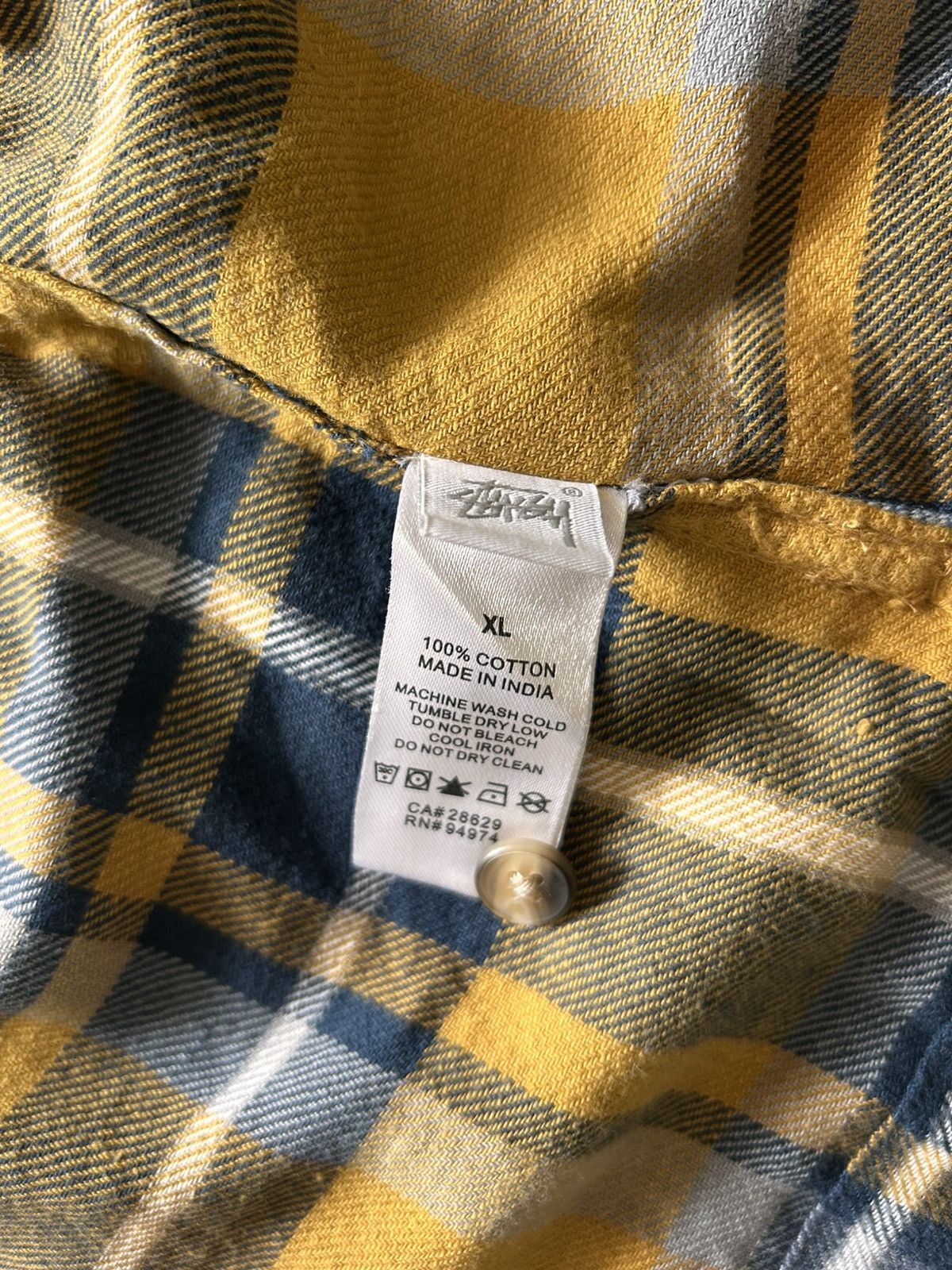 Stussy stussy button up yellow vintage shirt Size US XL / EU 56 / 4 - 2 Thumbnail