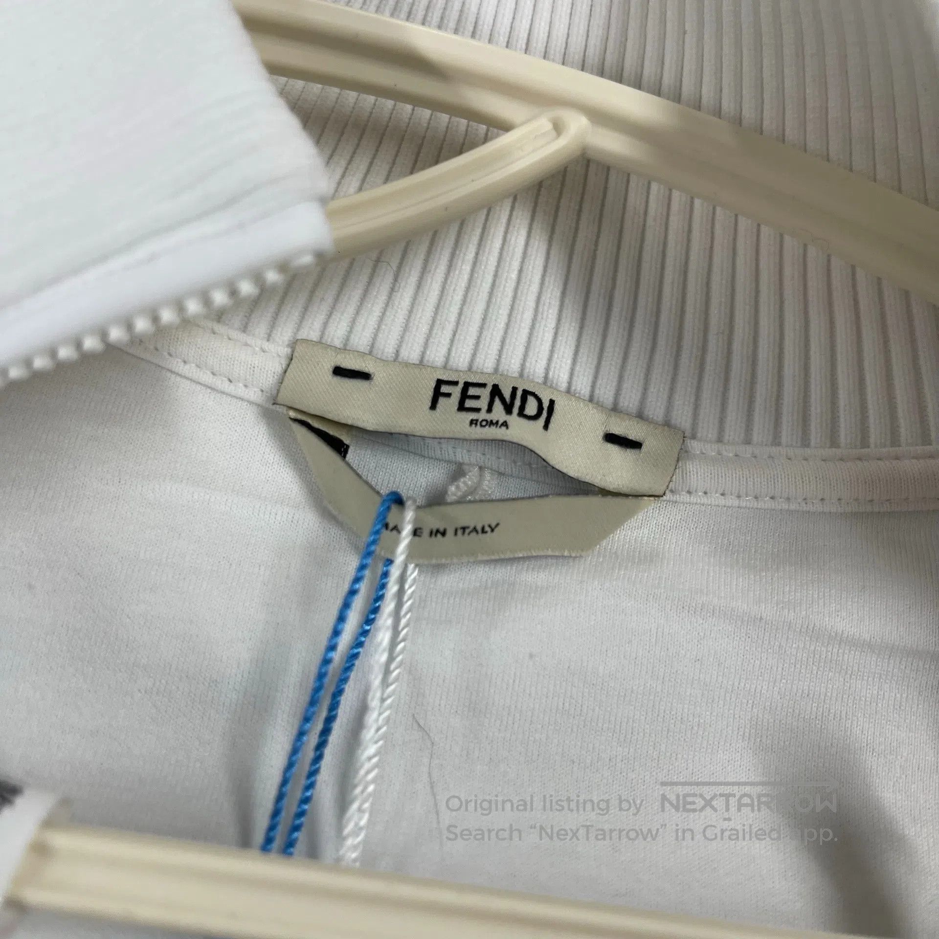Fendi FENDI White arm old logo zip-up jacket sports set| Size US S / EU 44-46 / 1 - 8 Thumbnail