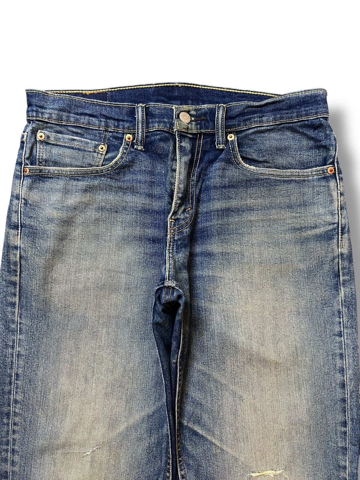 Levi's Vintage Levi’s 511 - Faded Rusty Wash, Distressed Denim Size US 33 - 4 Thumbnail