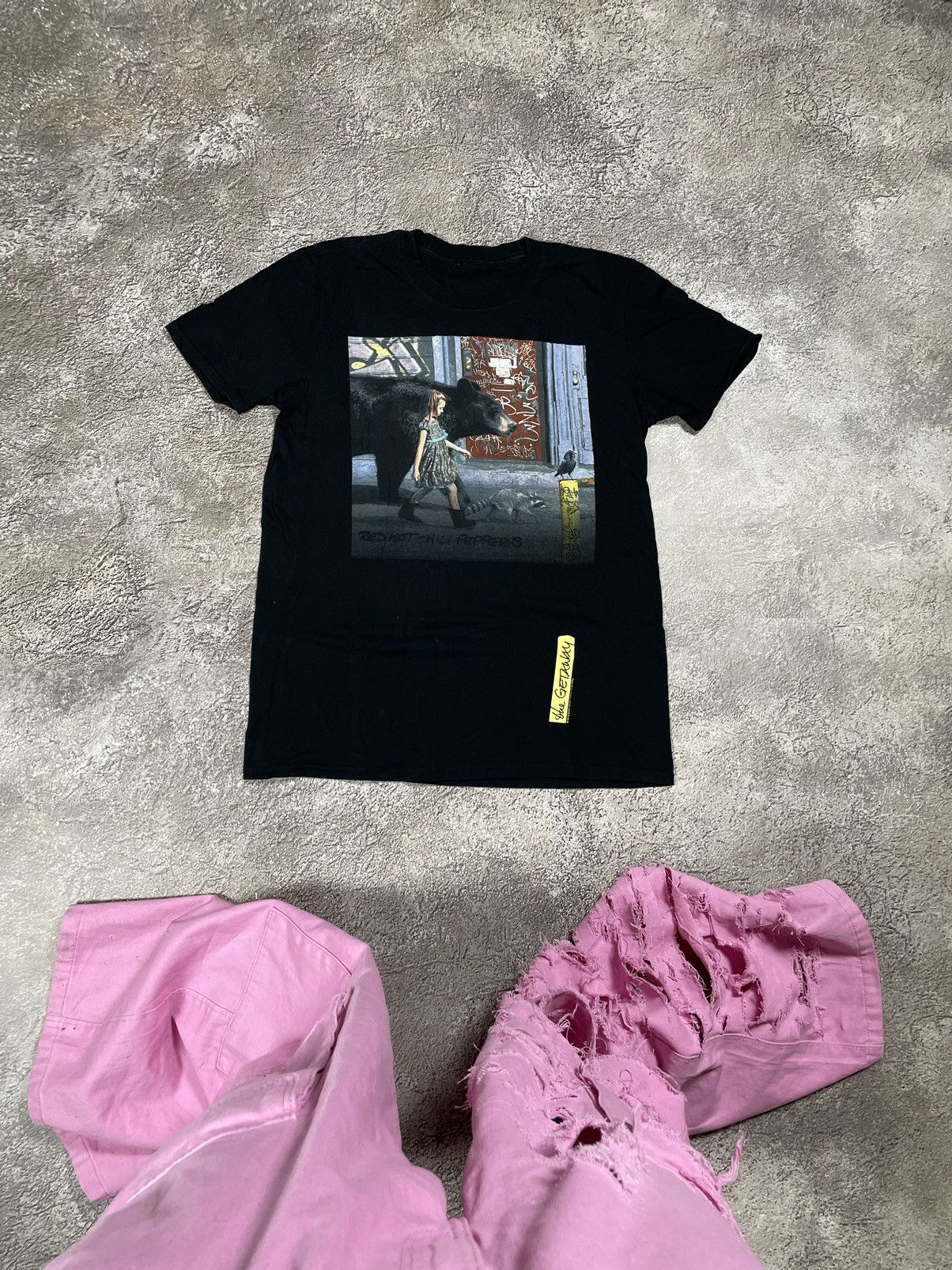 Band Tees Vintage 00S RHCP HORROR FACE CREEPY ABSTRACT ANGRY GIRL Size US S / EU 44-46 / 1 - 1 Thumbnail